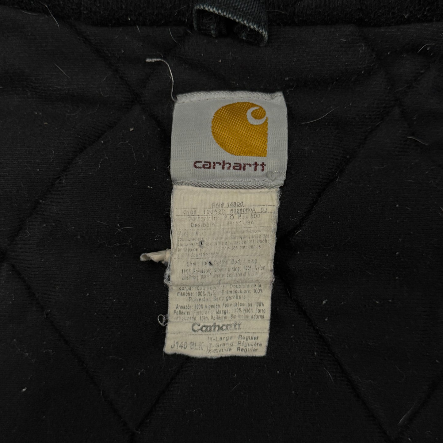 (XL) Vintage Carhartt Active Jacket Black
