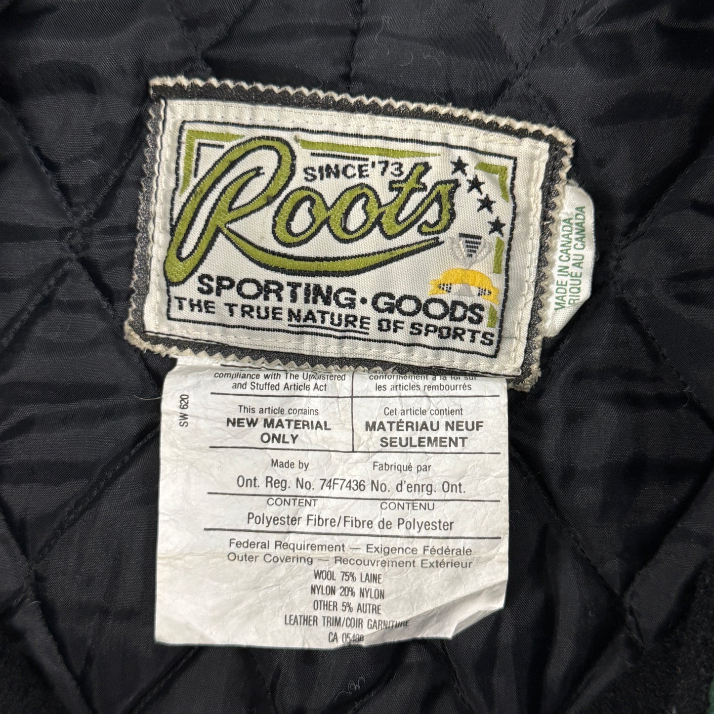 (L) Vintage Roots Whistler Varsity Jacket