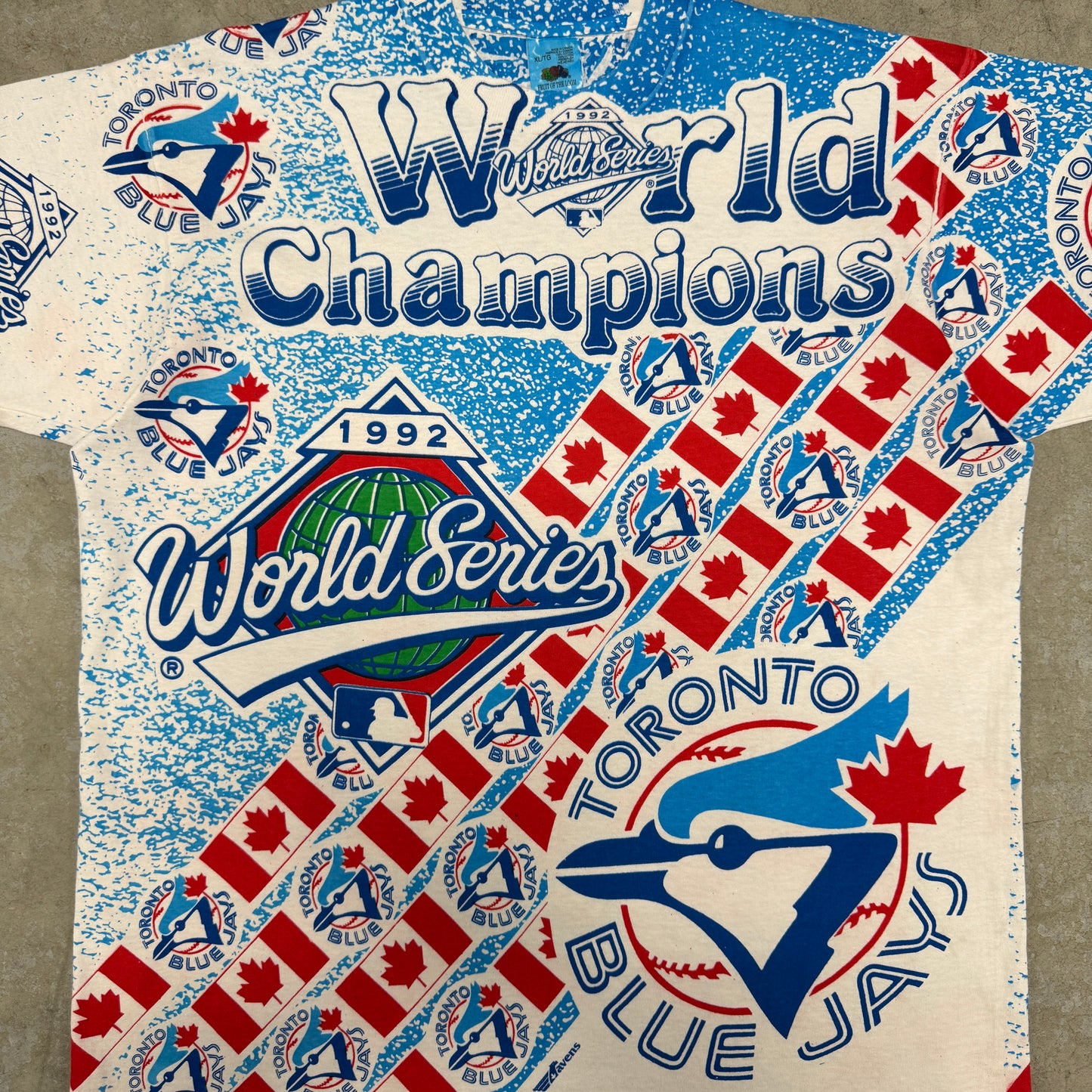 (XL) 1992 Toronto Blue Jays World Champions All Over Print Shirt