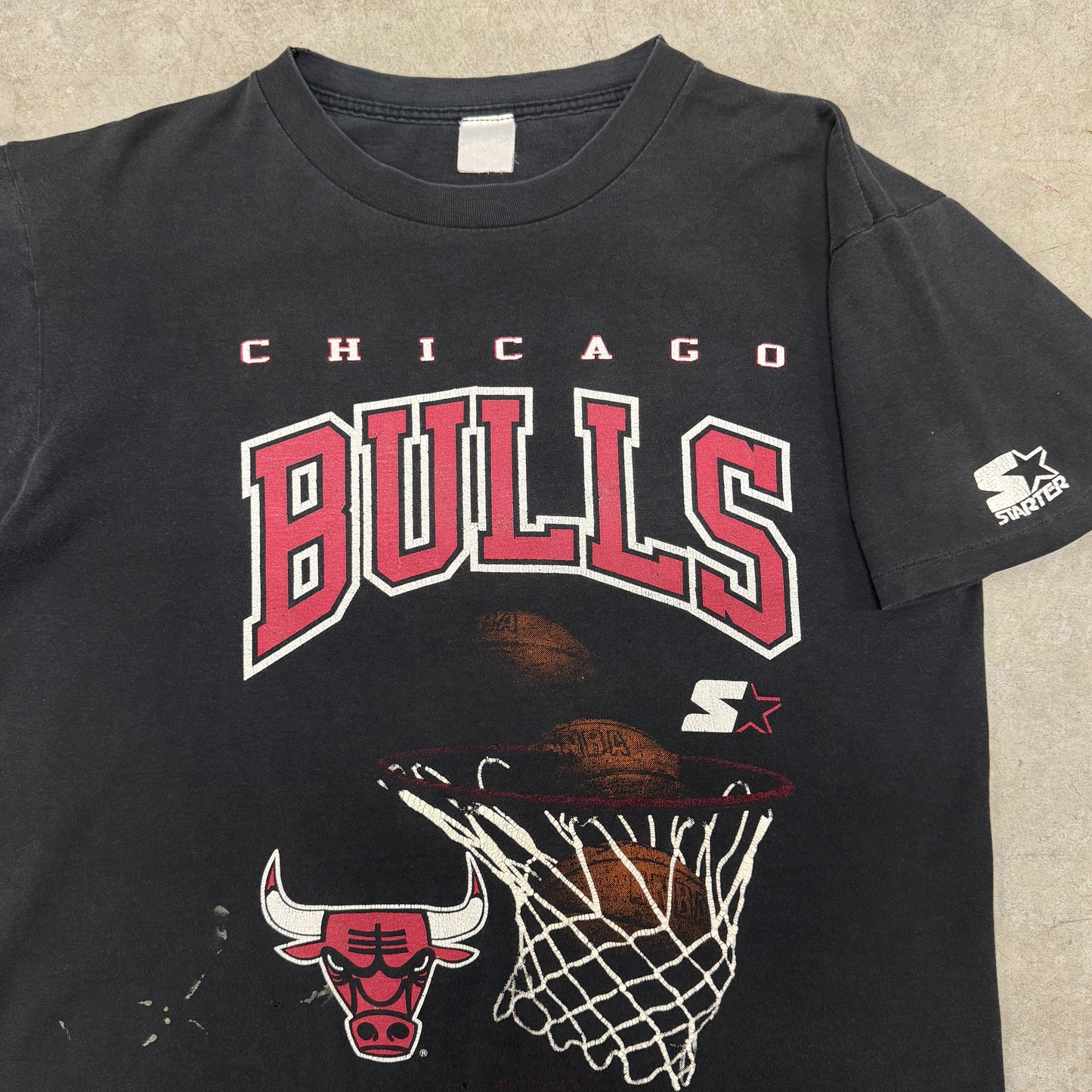 (L) 90s Chicago Bulls Starter Shirt