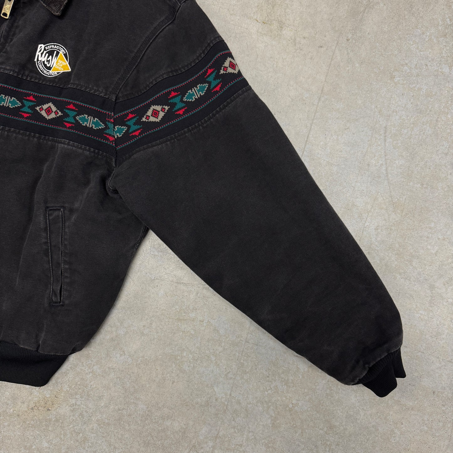 (XL) Vintage Carhartt Aztec Santa Fe Jacket