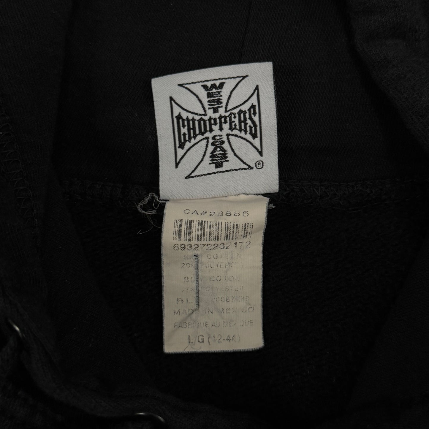 (XL) Vintage West Coast Choppers Hoodie