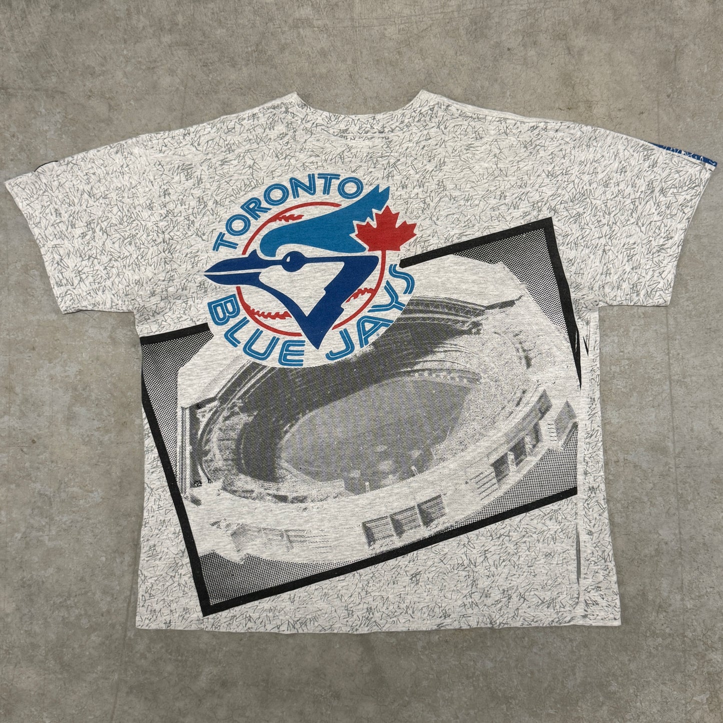 (XL) 1992 Toronto Blue Jays All Over Print Shirt