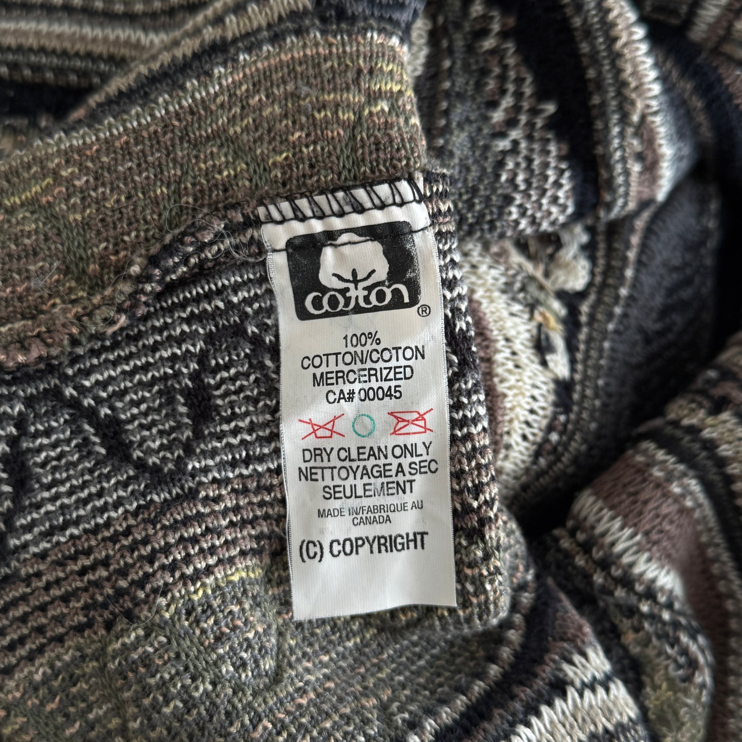 (XL) Vintage Tundra 3D Knit Heavyweight Sweater