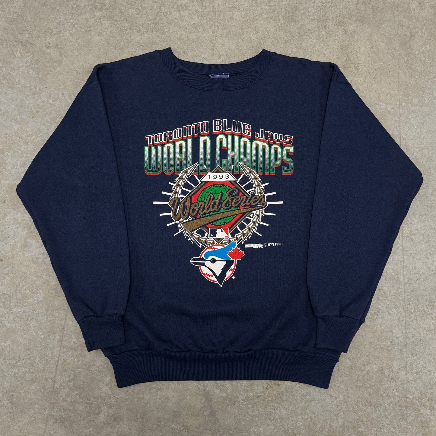 (L) 1993 Toronto Blue Jays World Champs Crewneck