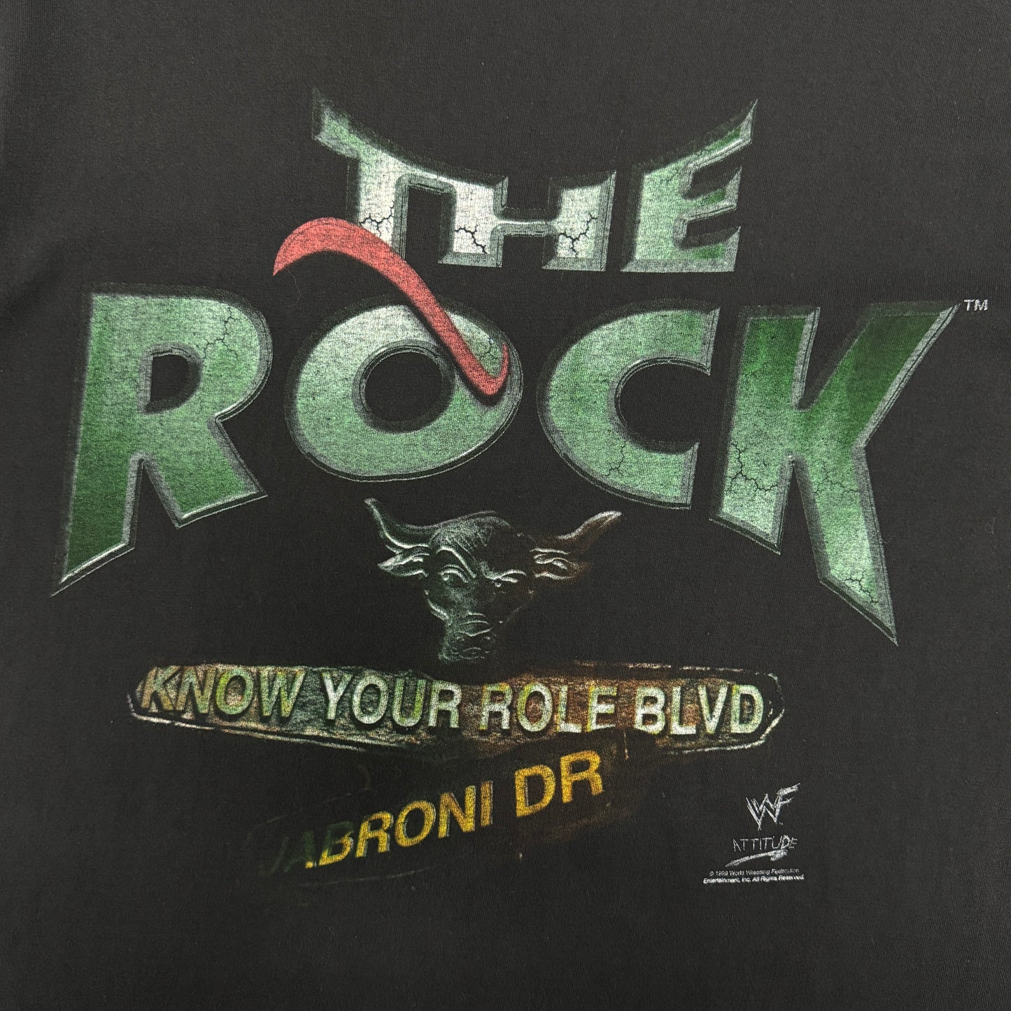 (L) 1999 The Rock WWF Shirt