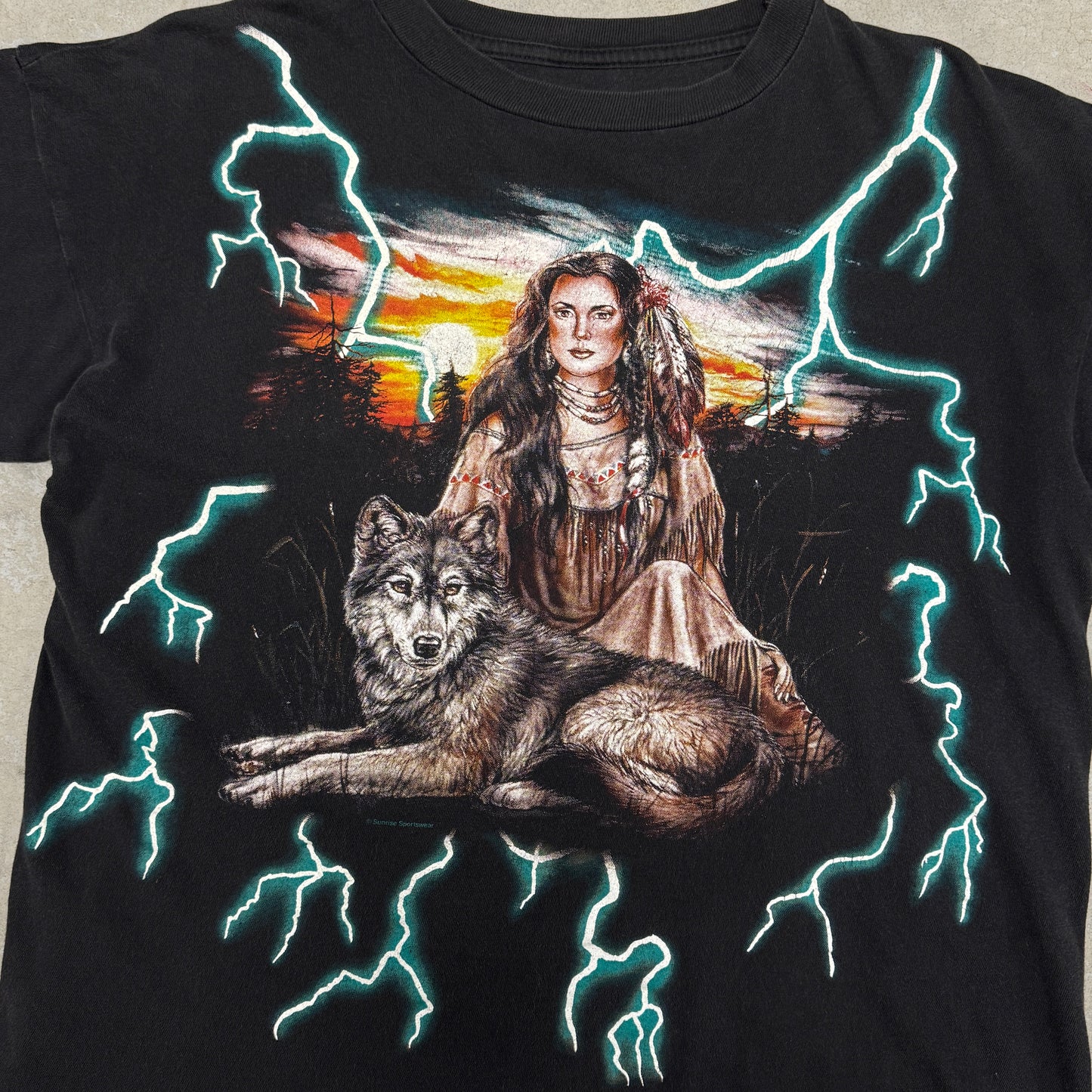 (M/L) 90s USA Thunder Shirt