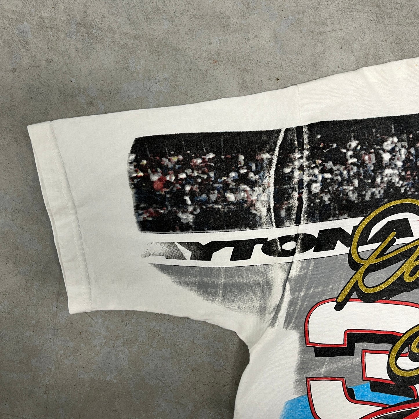 (L) Vintage Nascar All Over Print Shirt