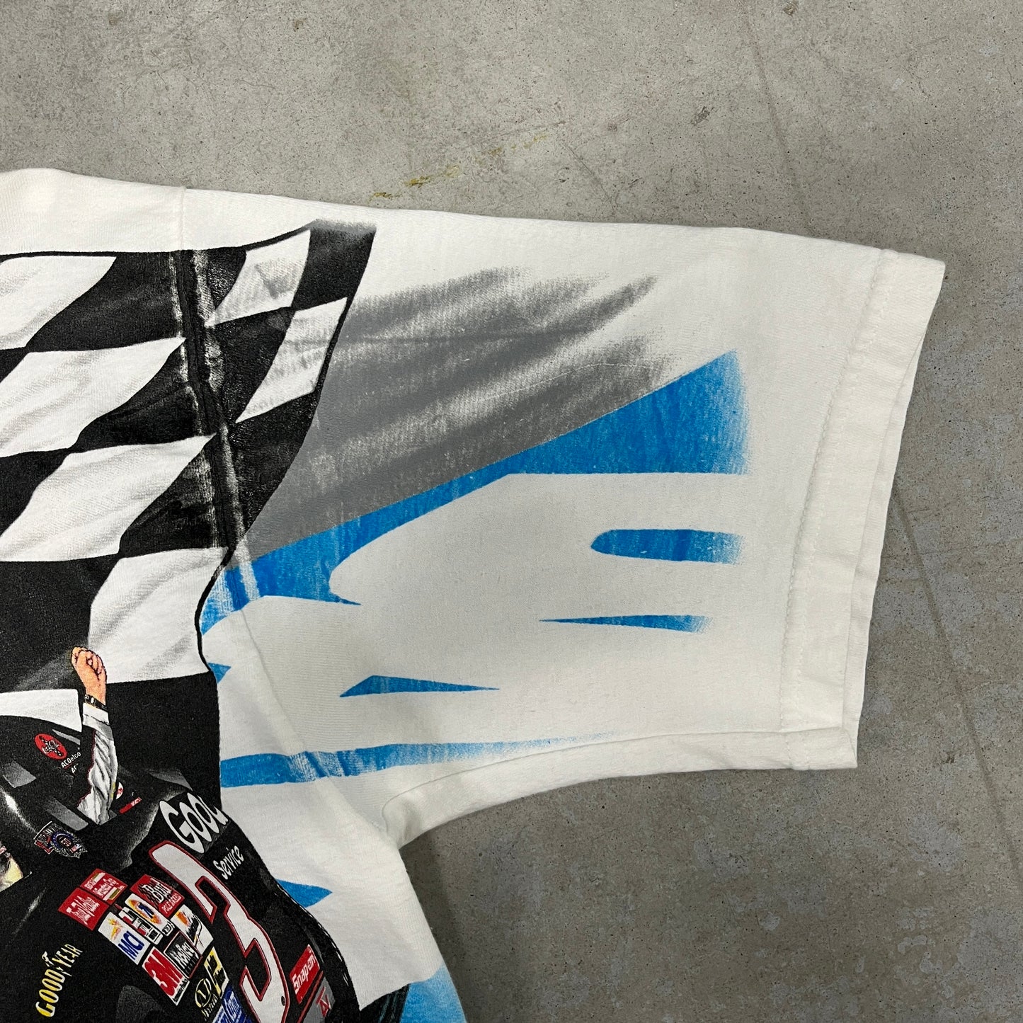 (L) Vintage Nascar All Over Print Shirt