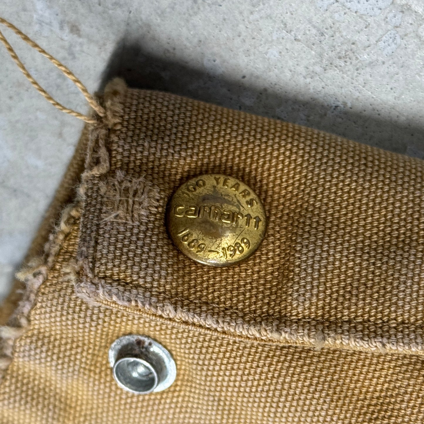 (L) 1989 Carhartt Detroit Jacket 100 Year
