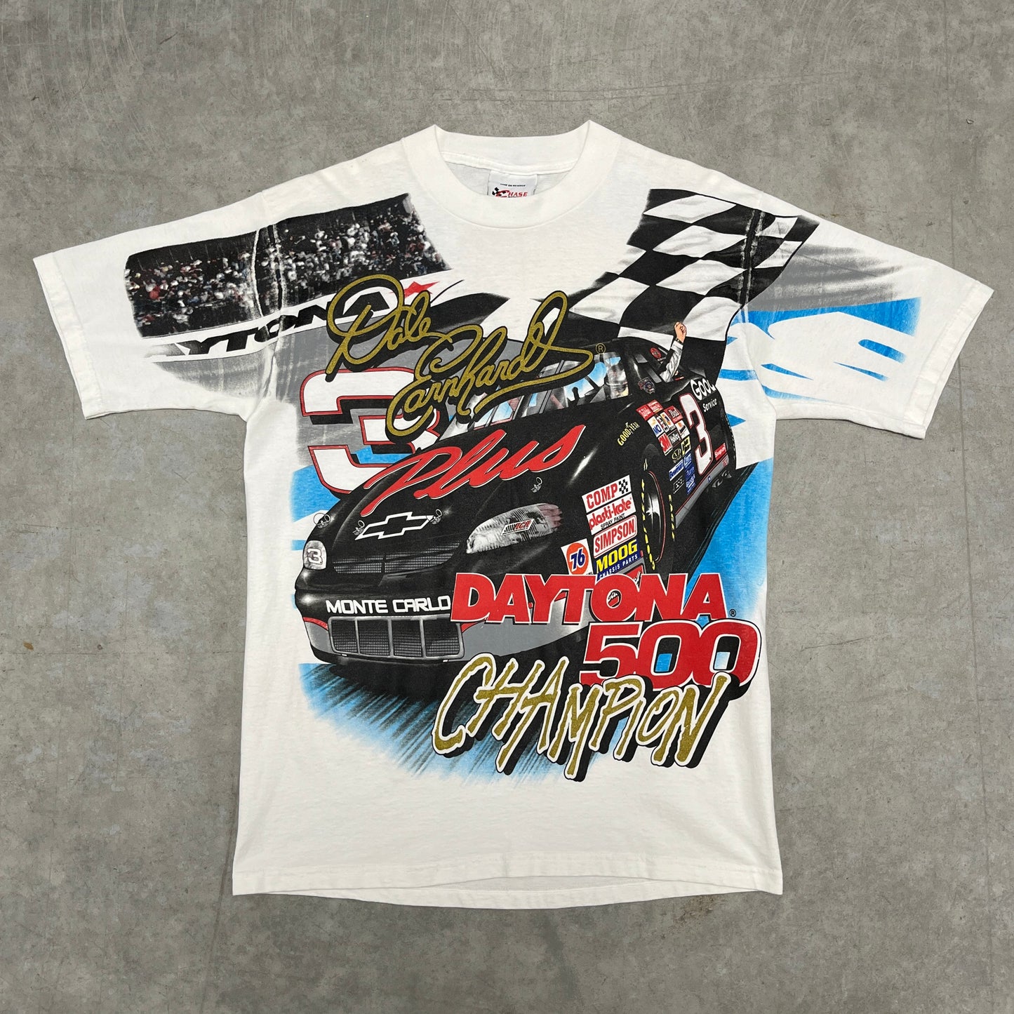 (L) Vintage Nascar All Over Print Shirt