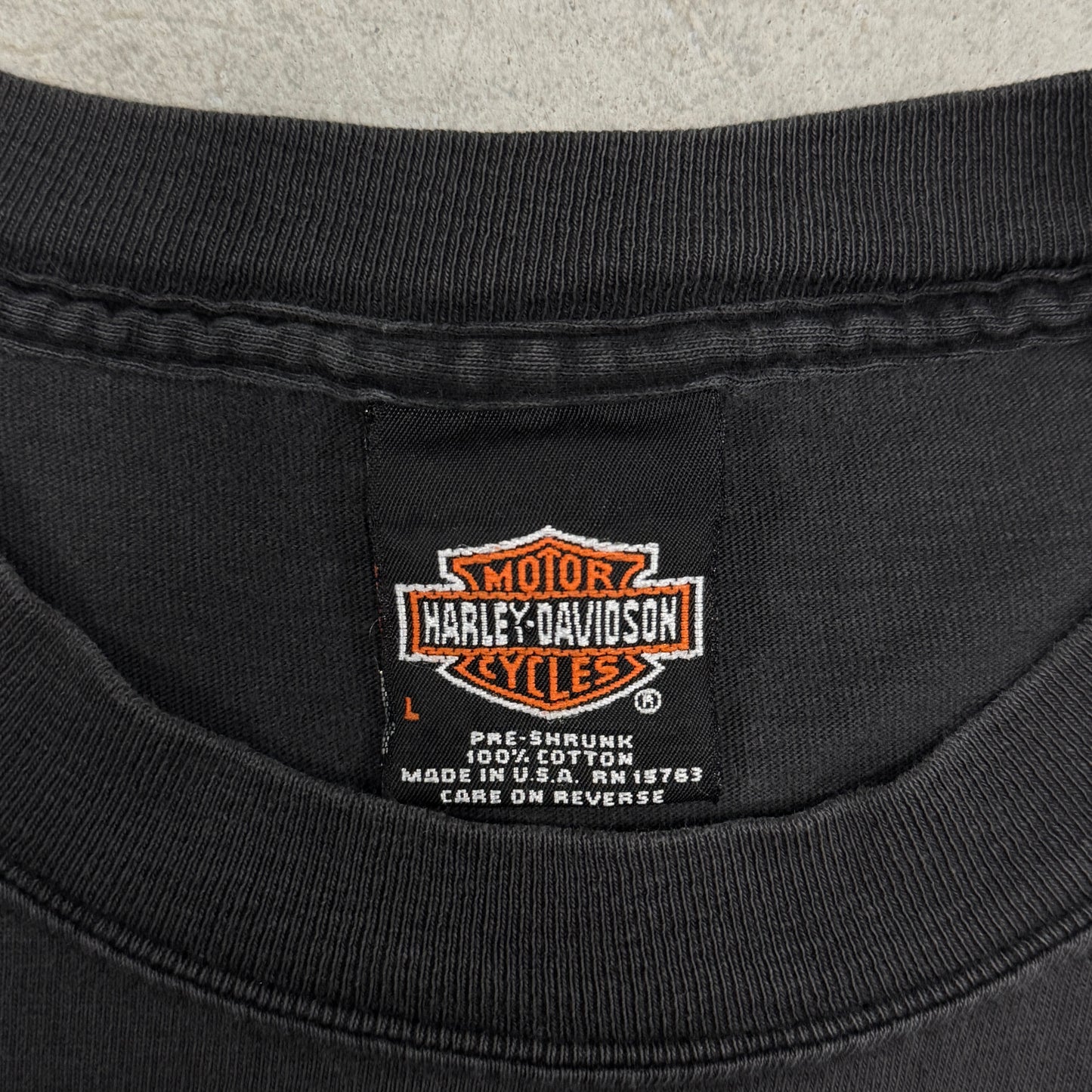 (L) Vintage Harley Flame Longsleeve Shirt