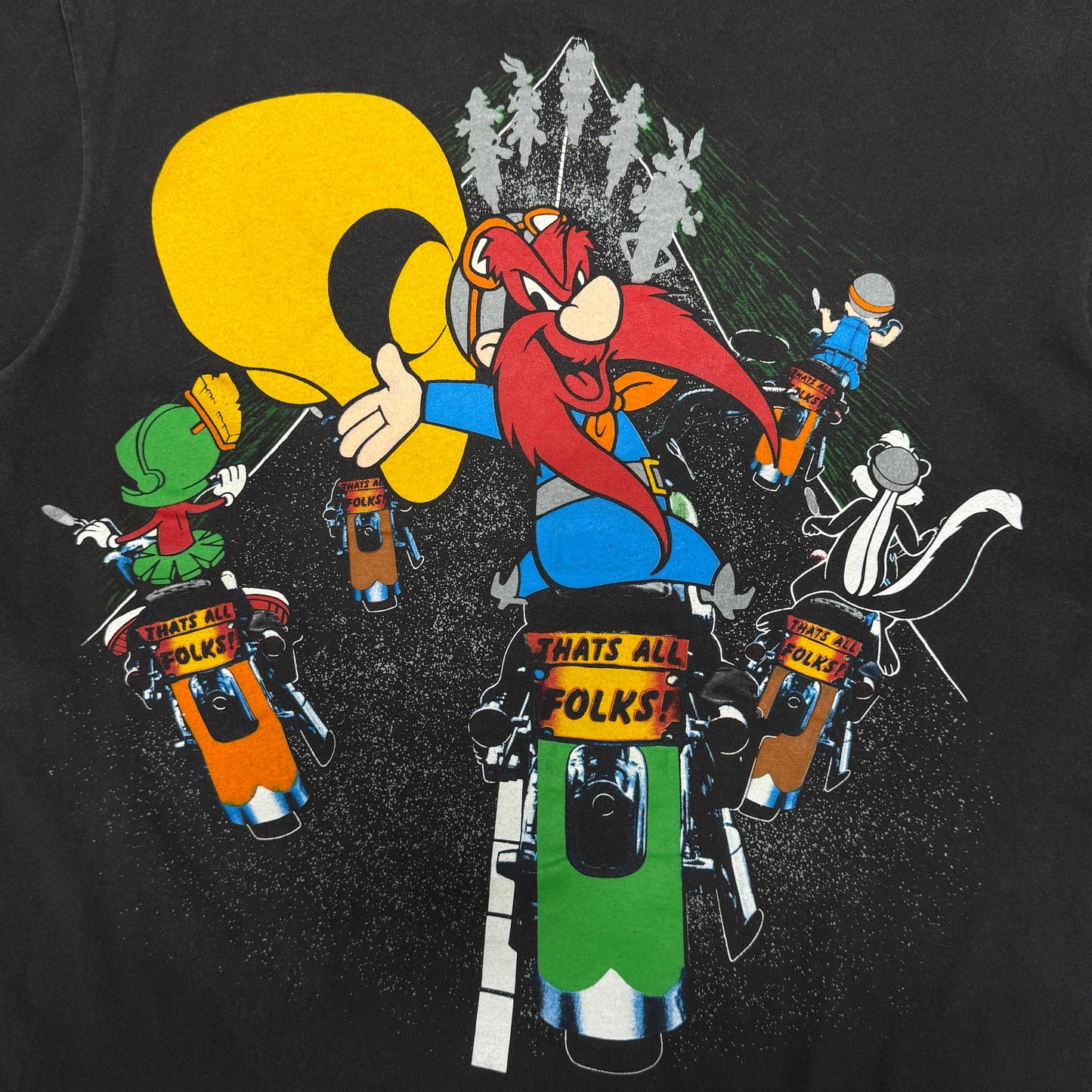 (L/XL) 1993 Looney Tunes Biker Shirt
