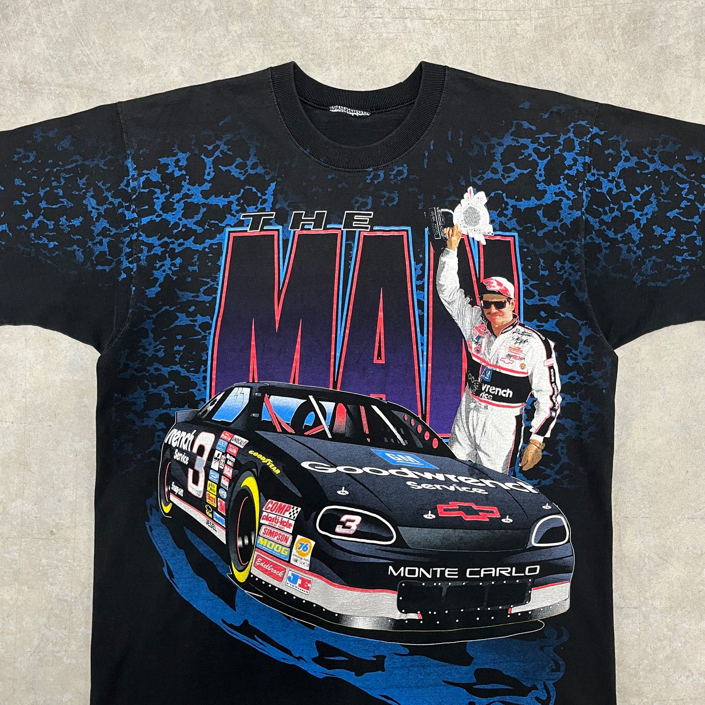 (L) Vintage Dale Earnhardt All Over Print Shirt
