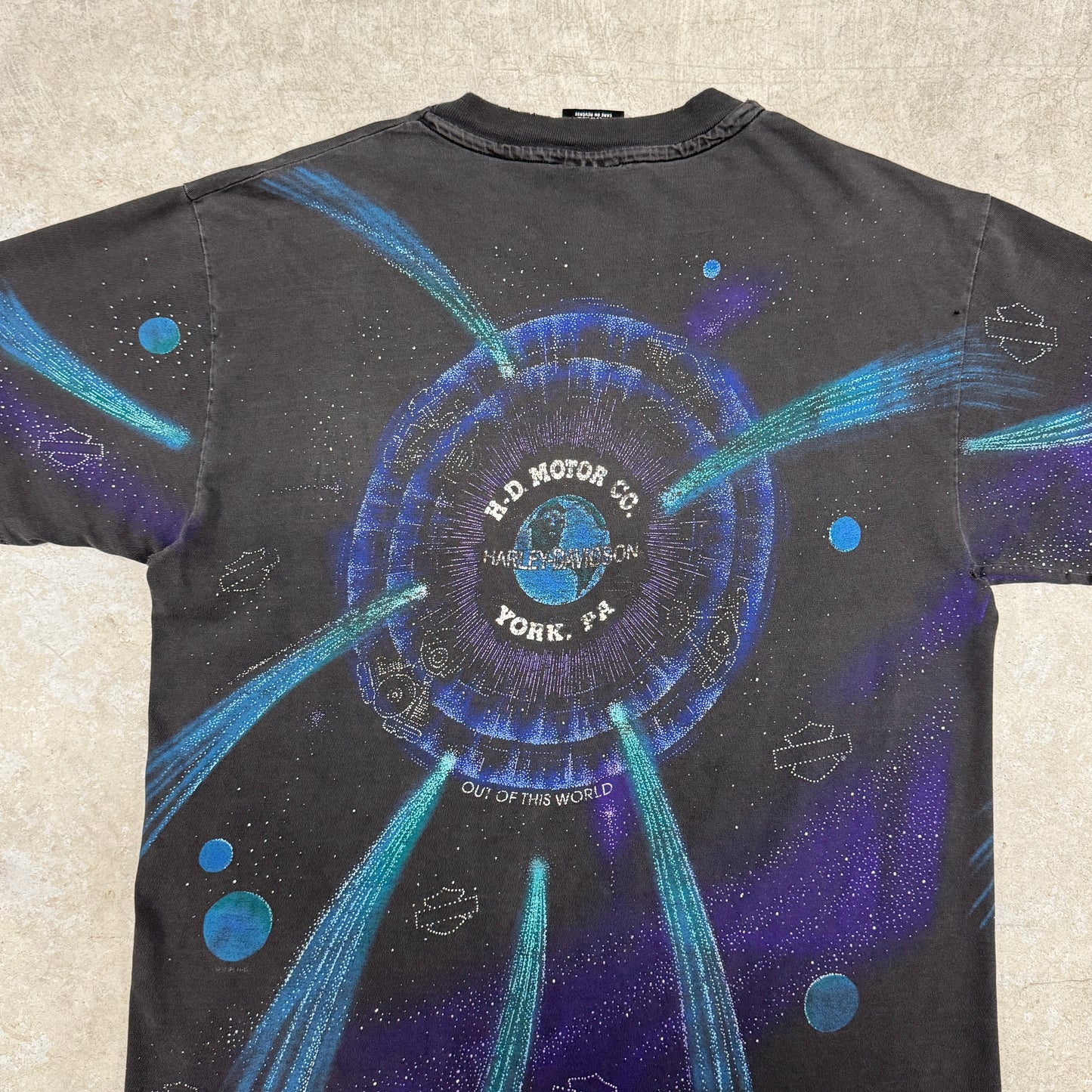 (L) 90s Harley Davidson Out Of This World AOP Shirt