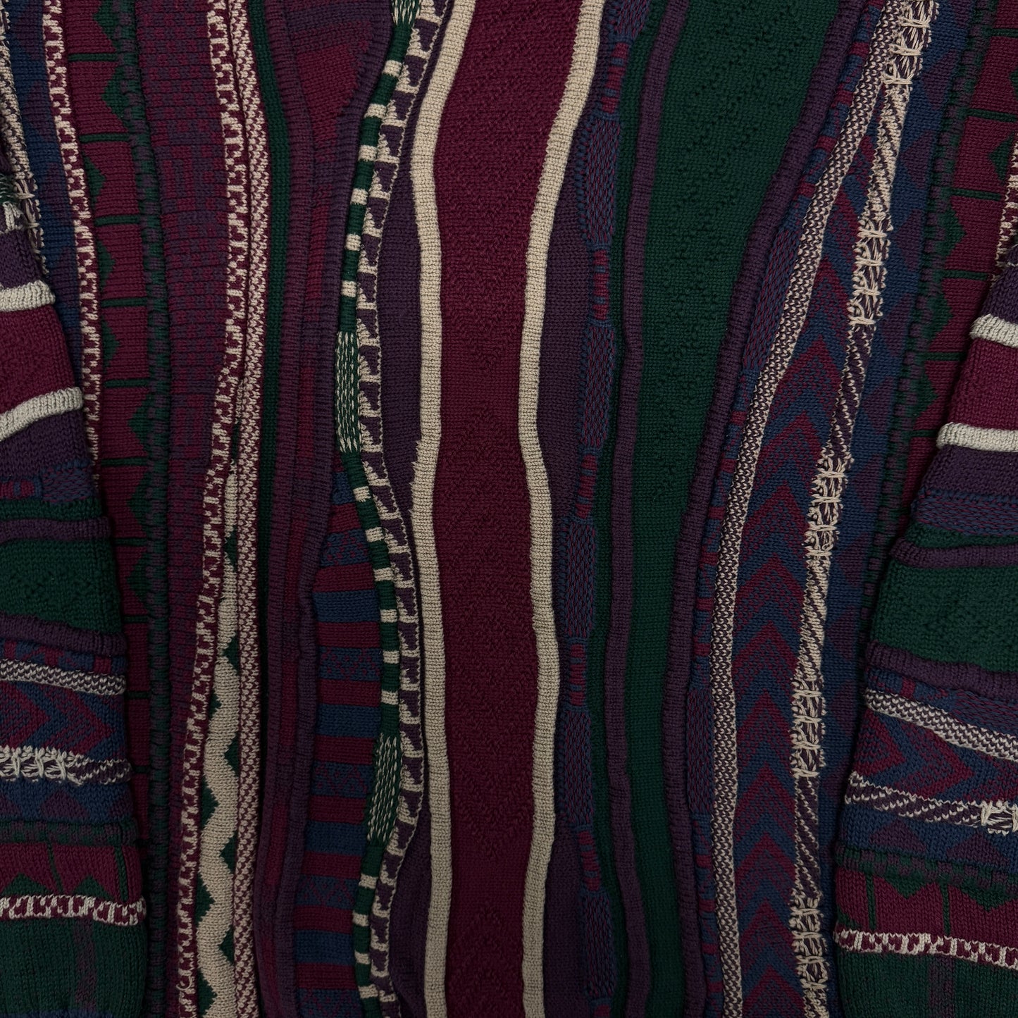 (L) 90s Tosani 3D Knit Coogi Style