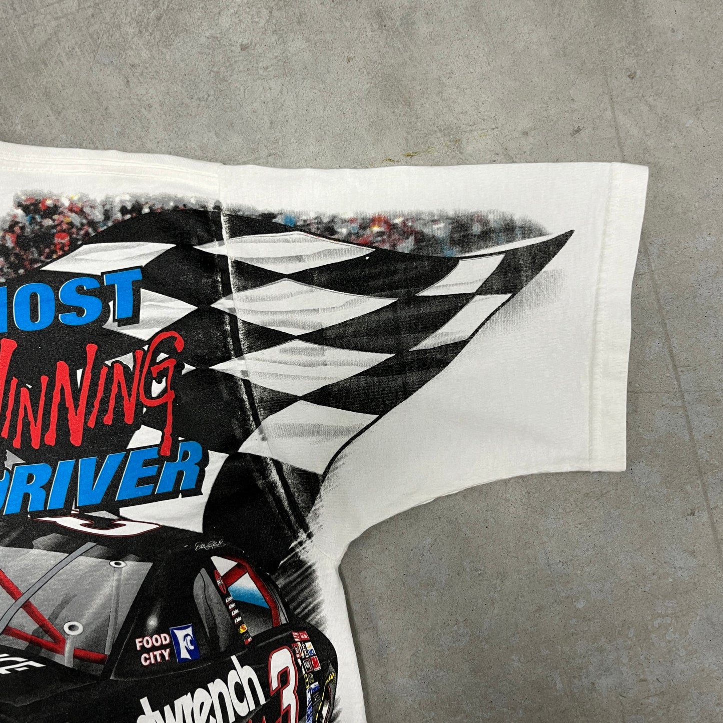 (L) Vintage Nascar All Over Print Shirt