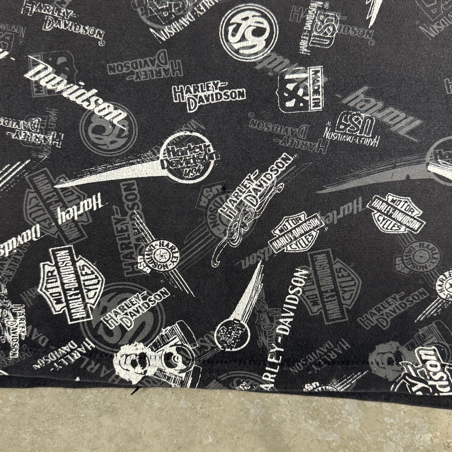 (M) 90s Harley Davidson AOP Shirt