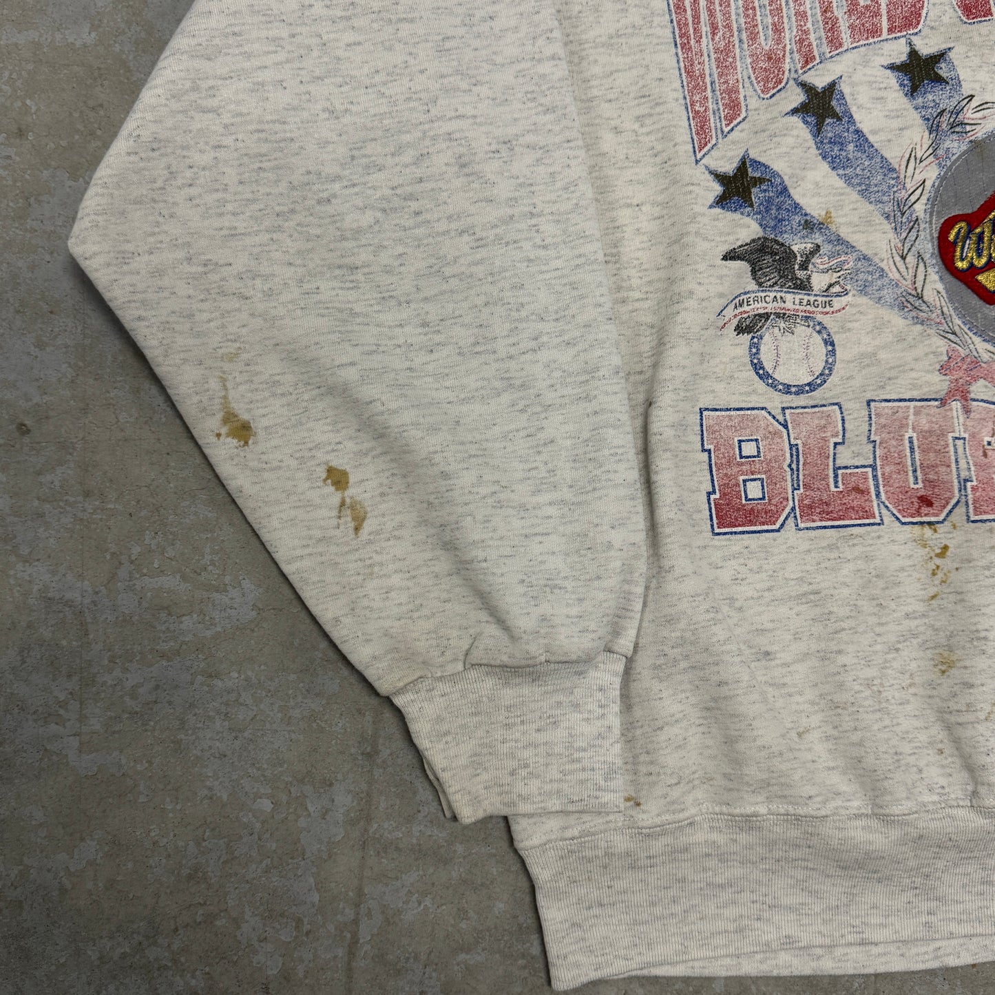 (M) 1993 World Champions Blue Jays Painter Crewneck