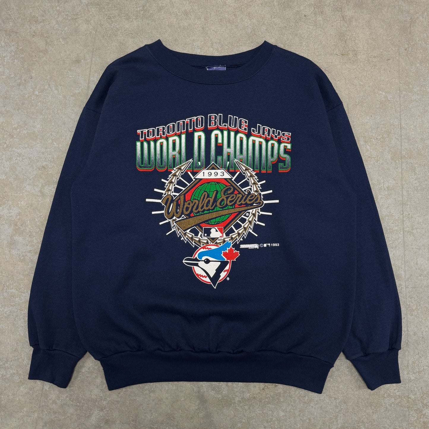 (L) 1993 Toronto Blue Jays World Champs Crewneck