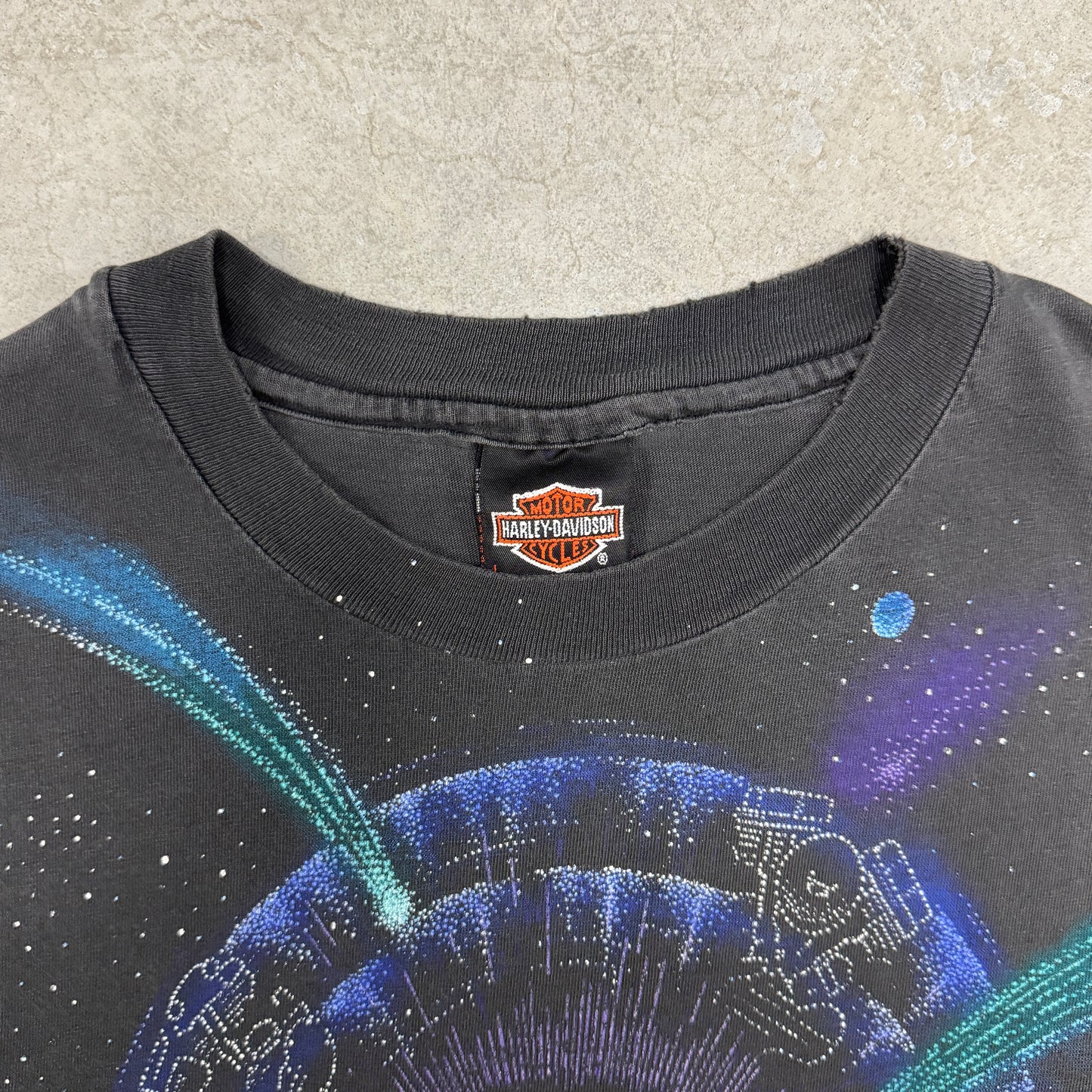 (L) 90s Harley Davidson Out Of This World AOP Shirt
