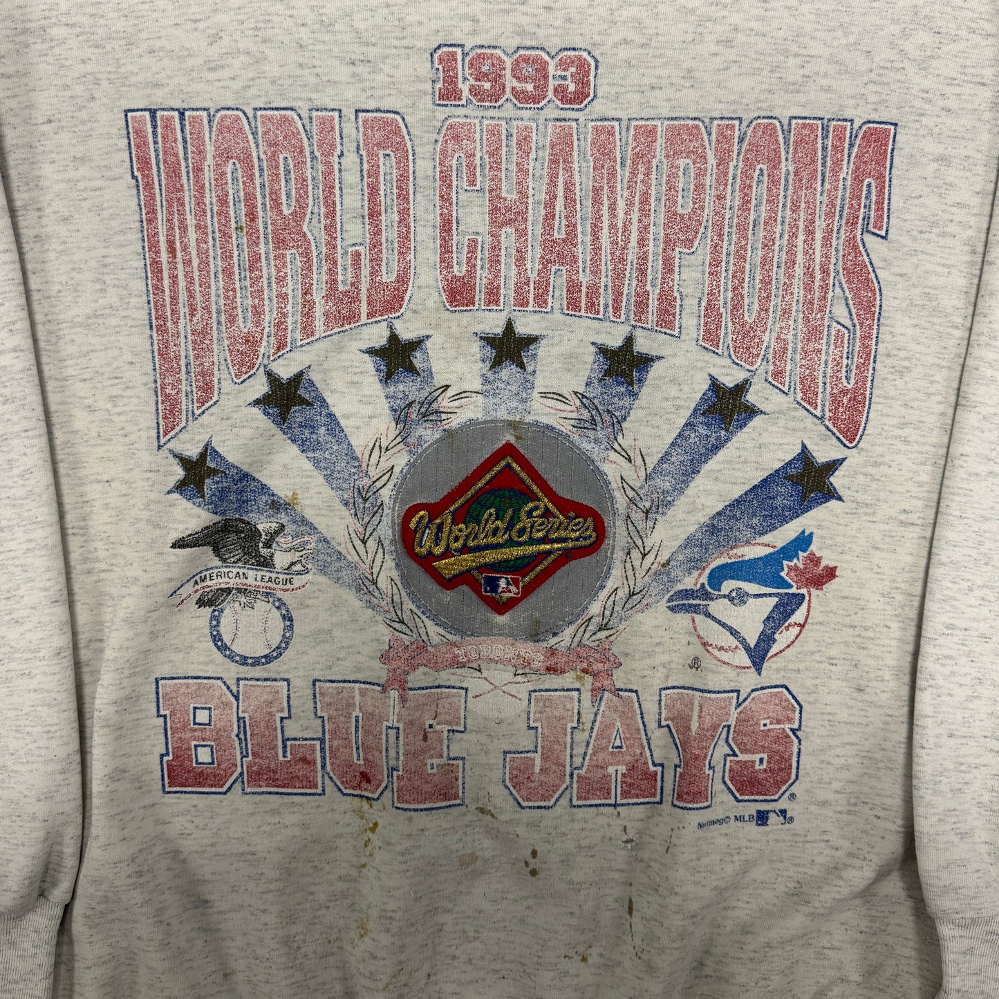 (M) 1993 World Champions Blue Jays Painter Crewneck