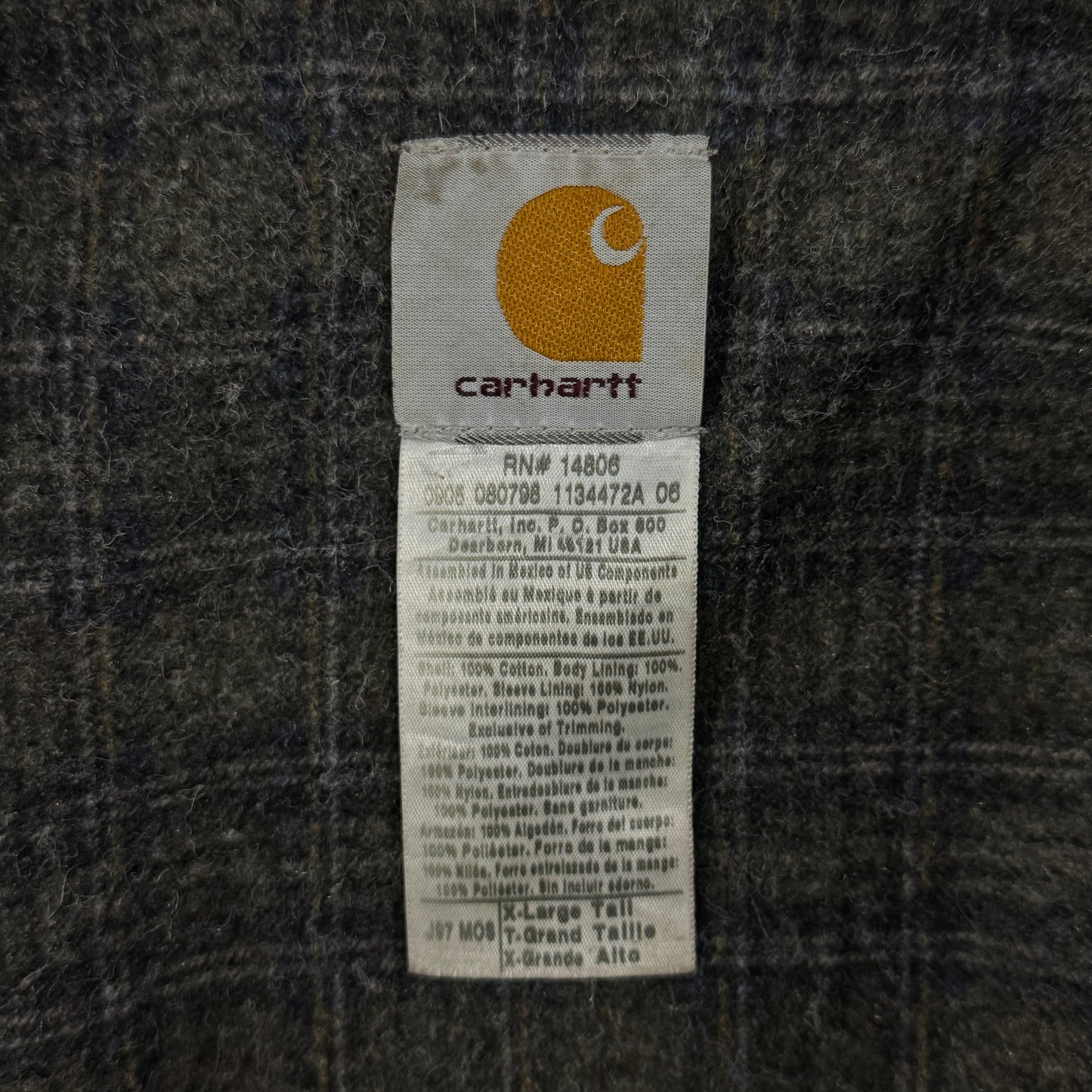 (XL) Vintage Carhartt Detroit Jacket J97 MOS