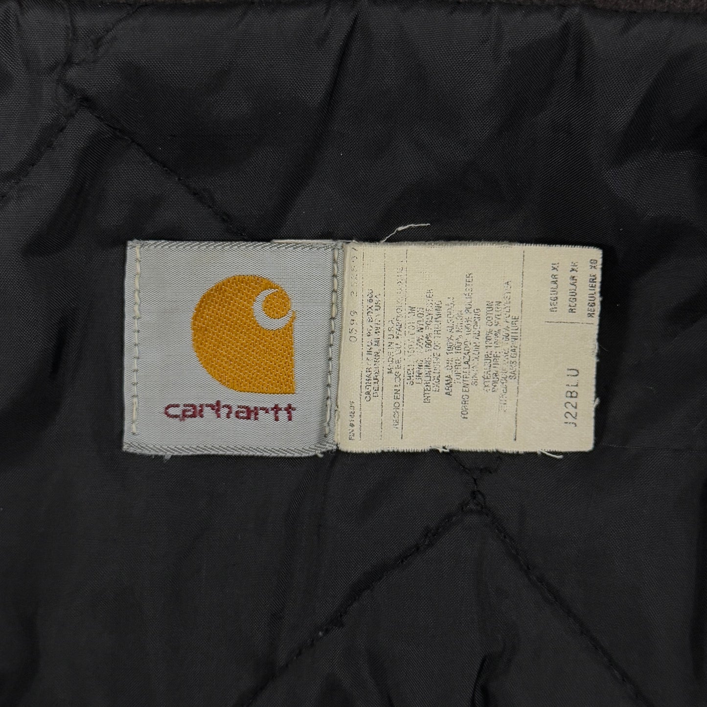 (XL) 90s Carhartt Arctic Jacket J22 BLU