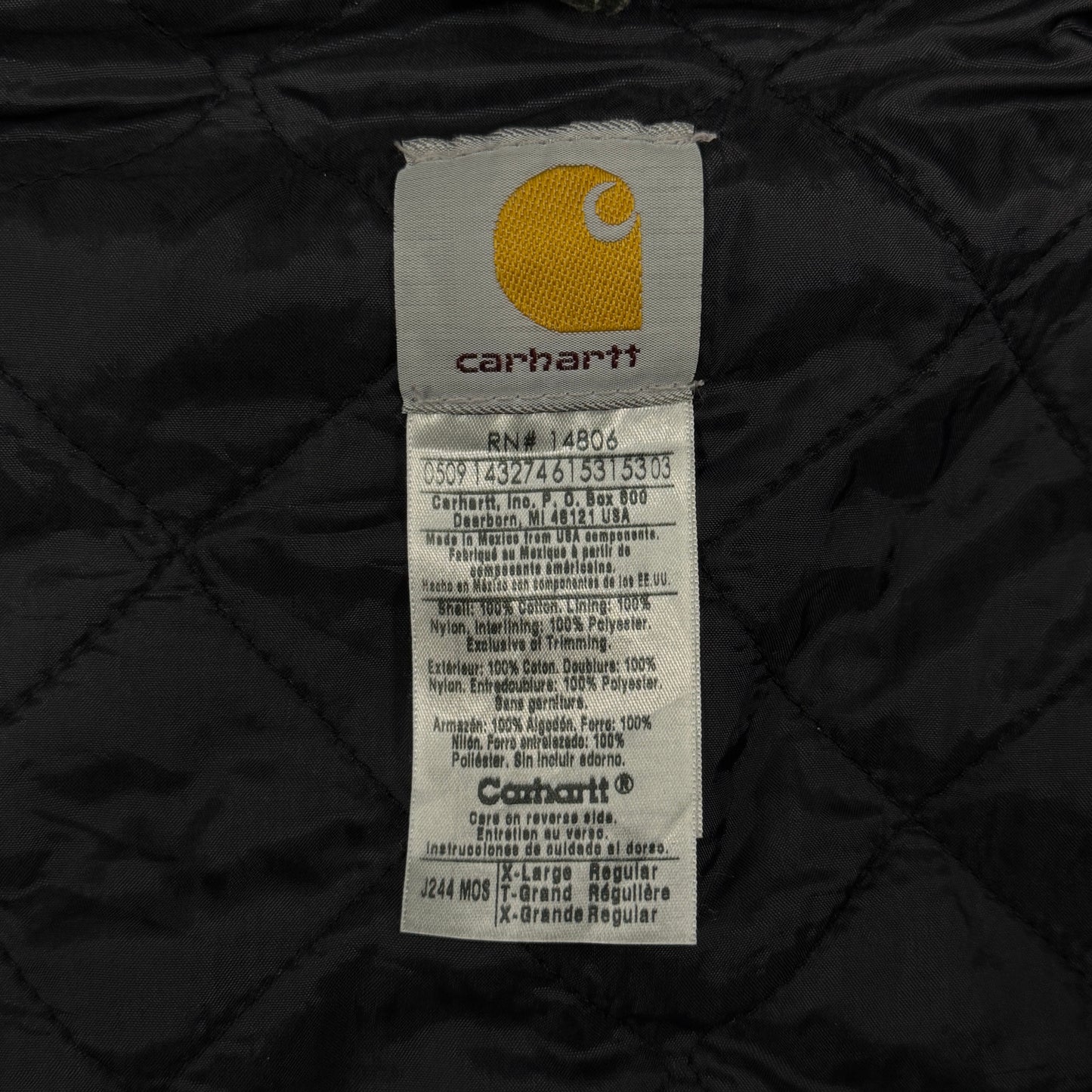 (XL) Vintage Carhartt Active Jacket Green