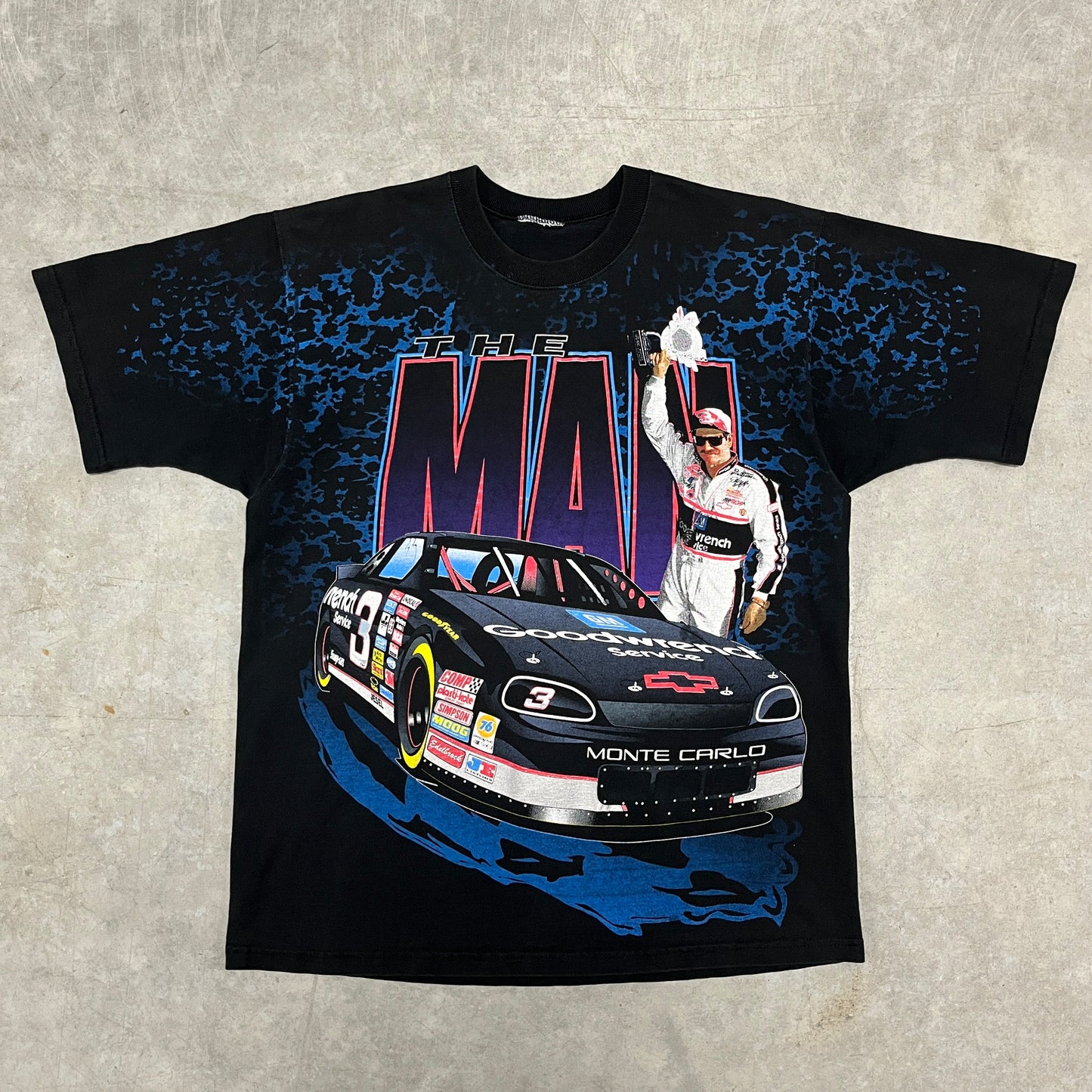 (L) Vintage Dale Earnhardt All Over Print Shirt
