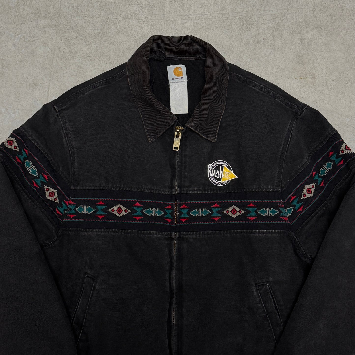 (XL) Vintage Carhartt Aztec Santa Fe Jacket