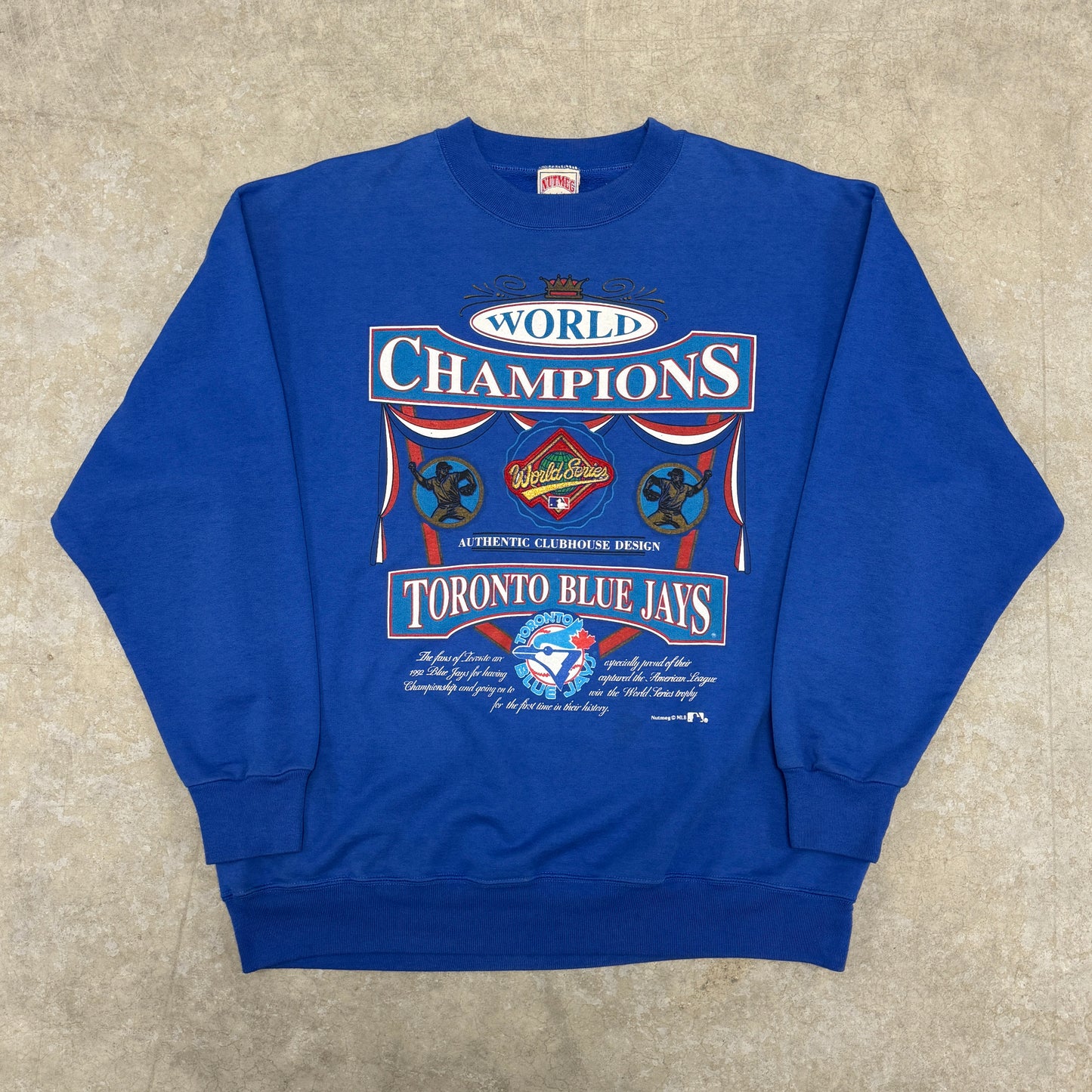 (L) 90s Toronto Blue Jays World Champions Crewneck