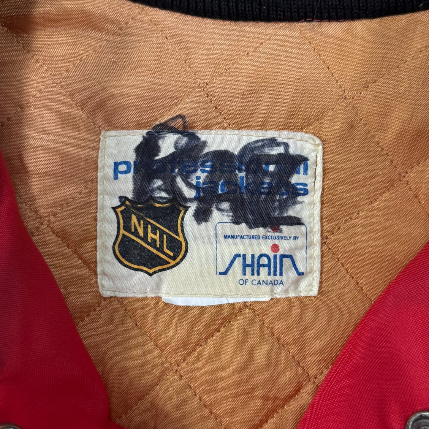 (M) Vintage Chicago Blackhawks Satin Jacket