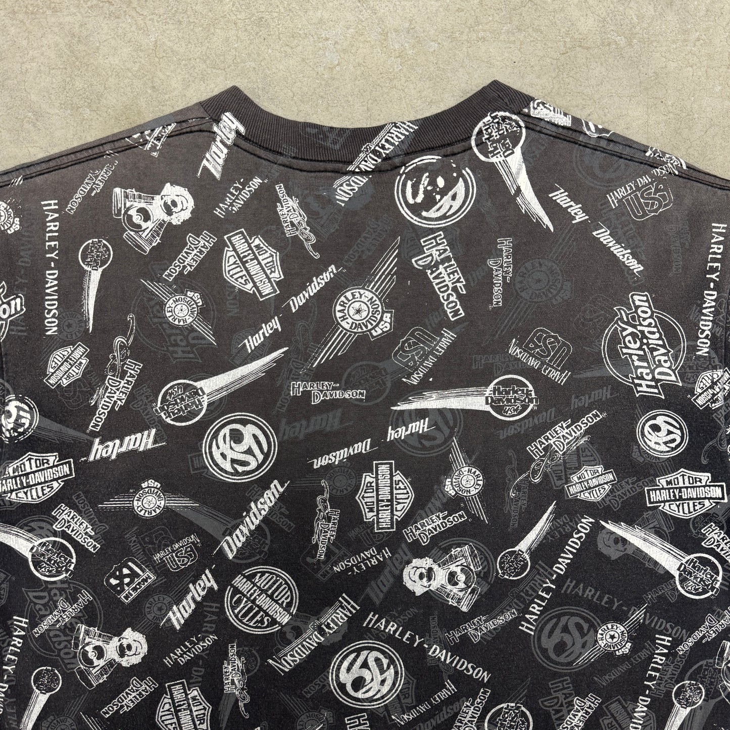 (M) 90s Harley Davidson AOP Shirt