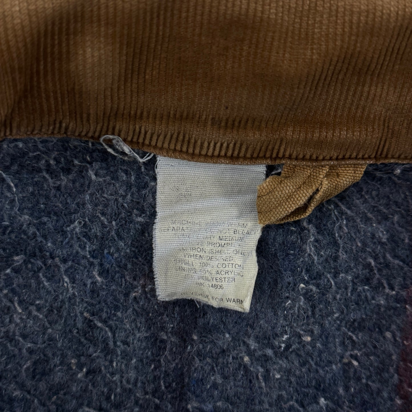 (L) 1989 Carhartt Detroit Jacket 100 Year