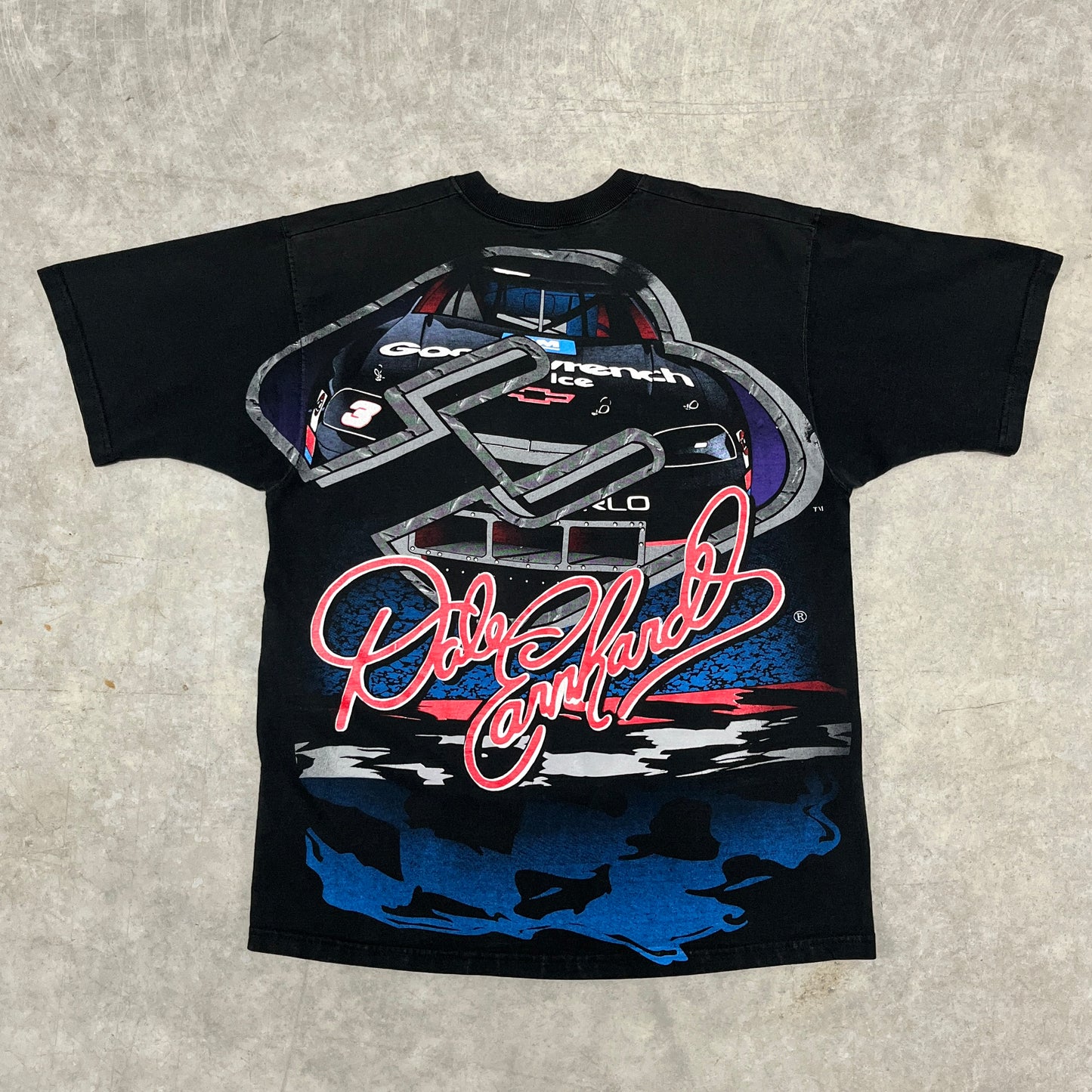 (L) Vintage Dale Earnhardt All Over Print Shirt