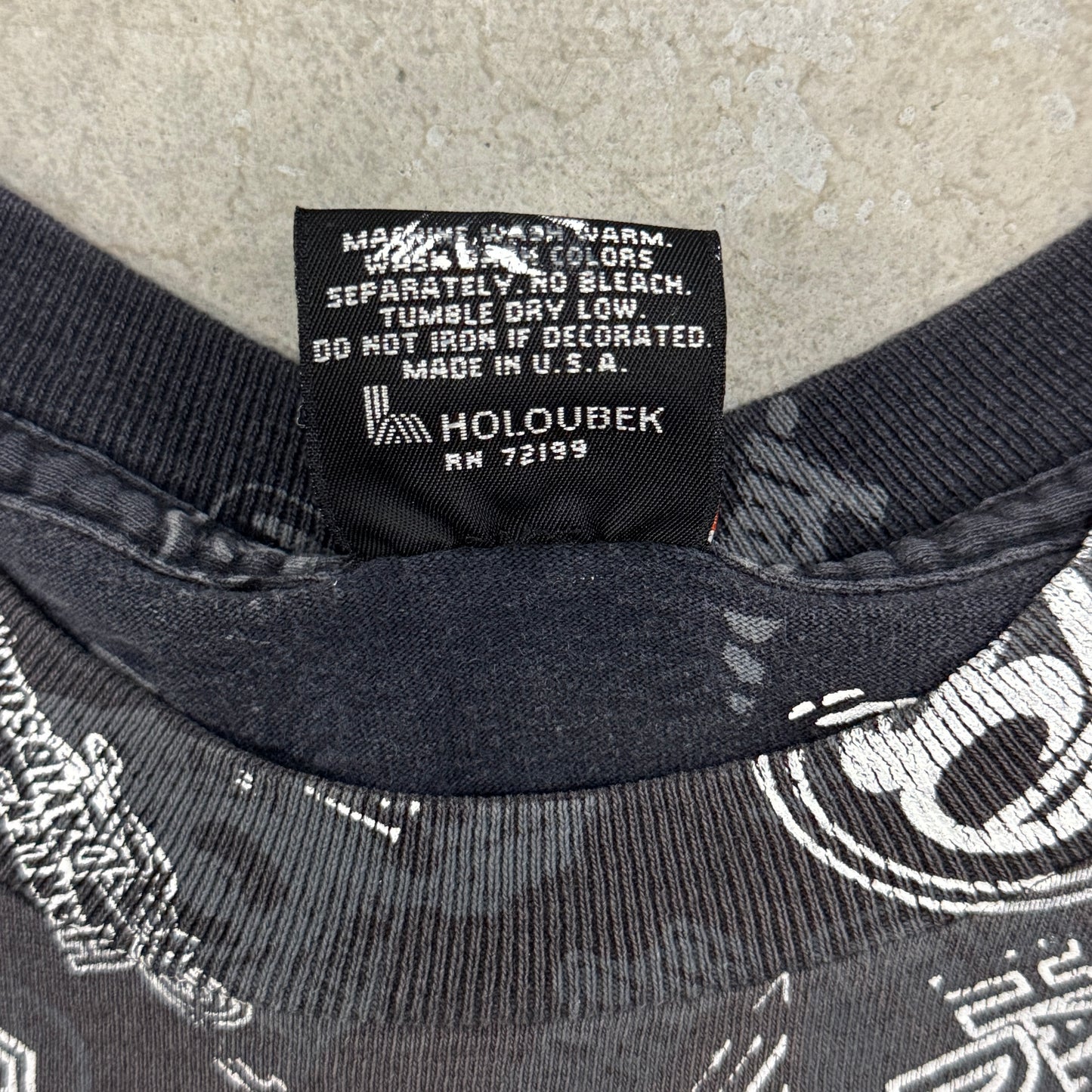 (M) 90s Harley Davidson AOP Shirt