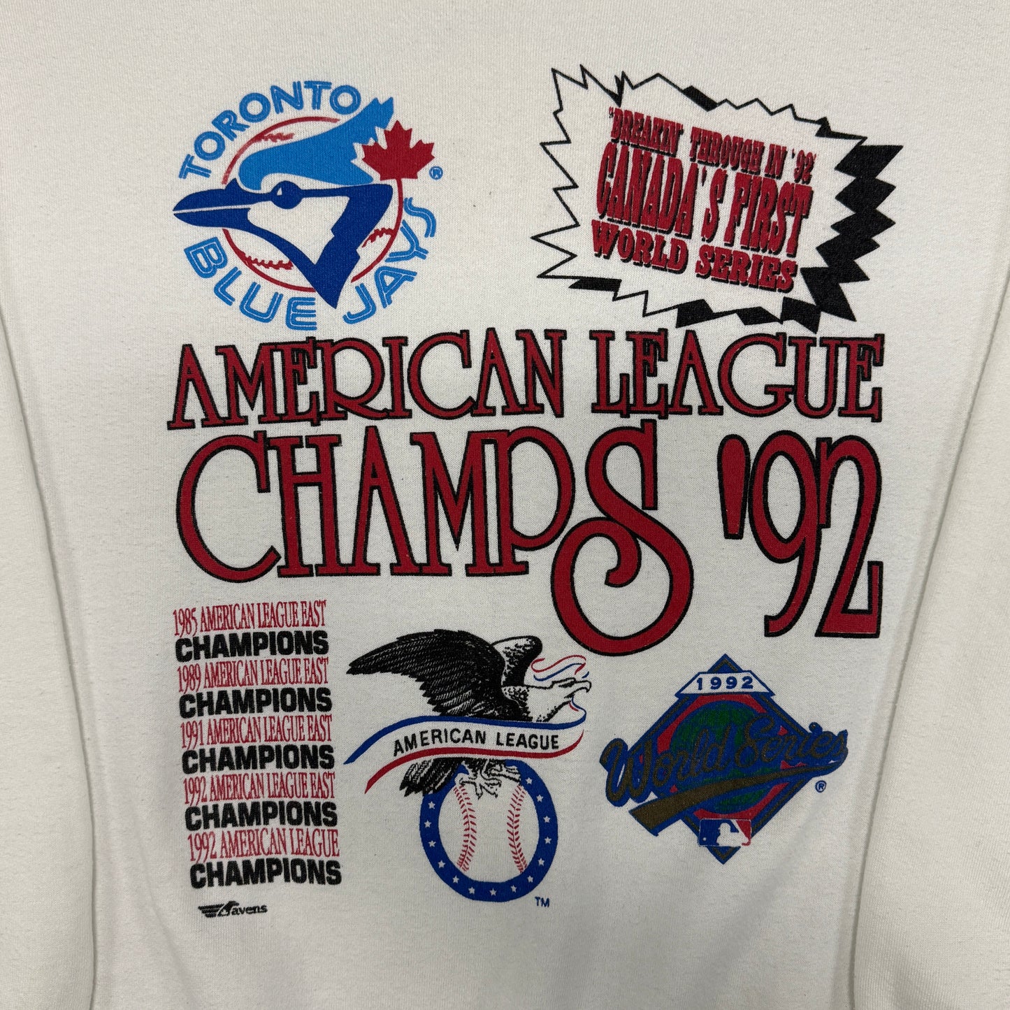 (XL) 1992 Toronto Blue Jays American League Champs Crewneck