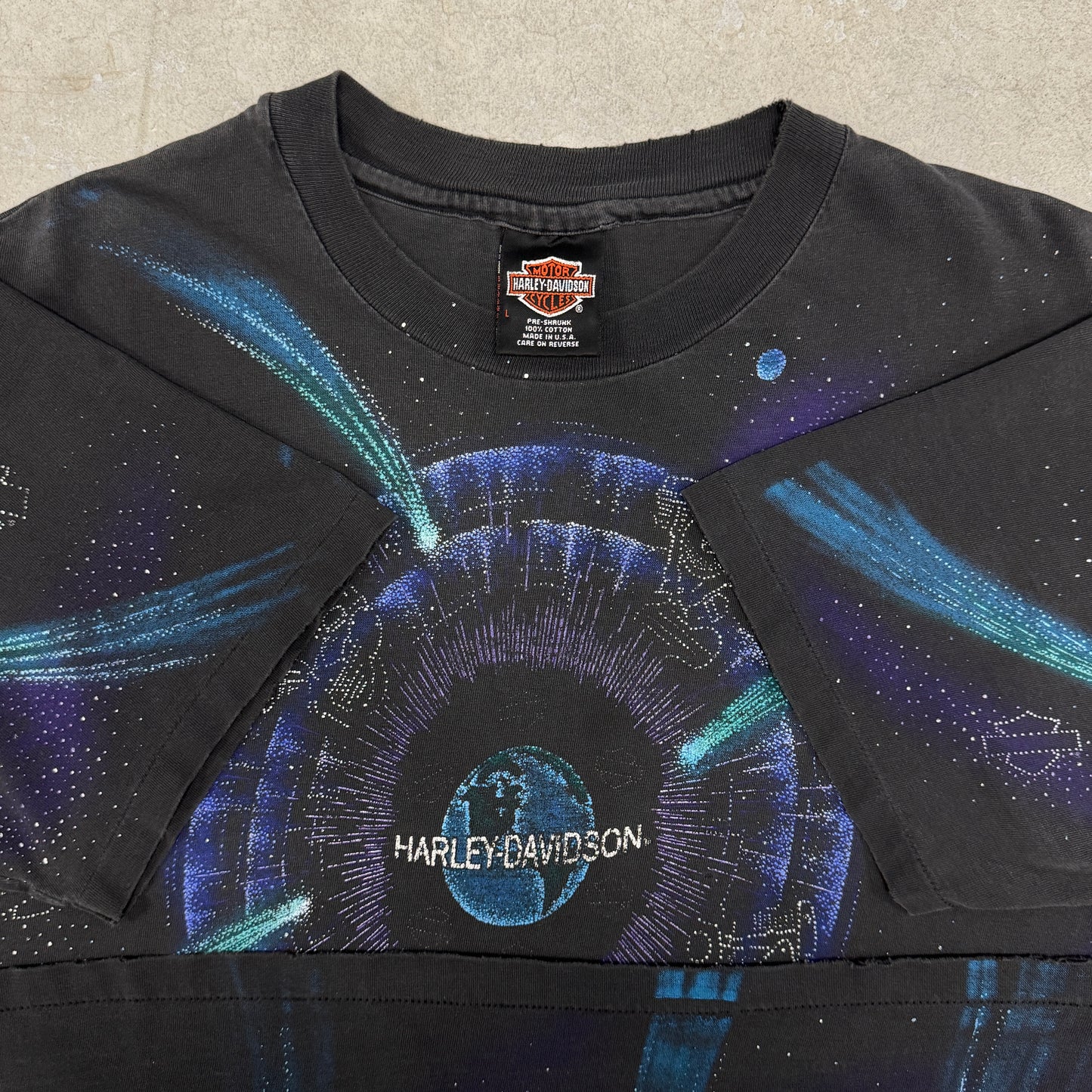 (L) 90s Harley Davidson Out Of This World AOP Shirt