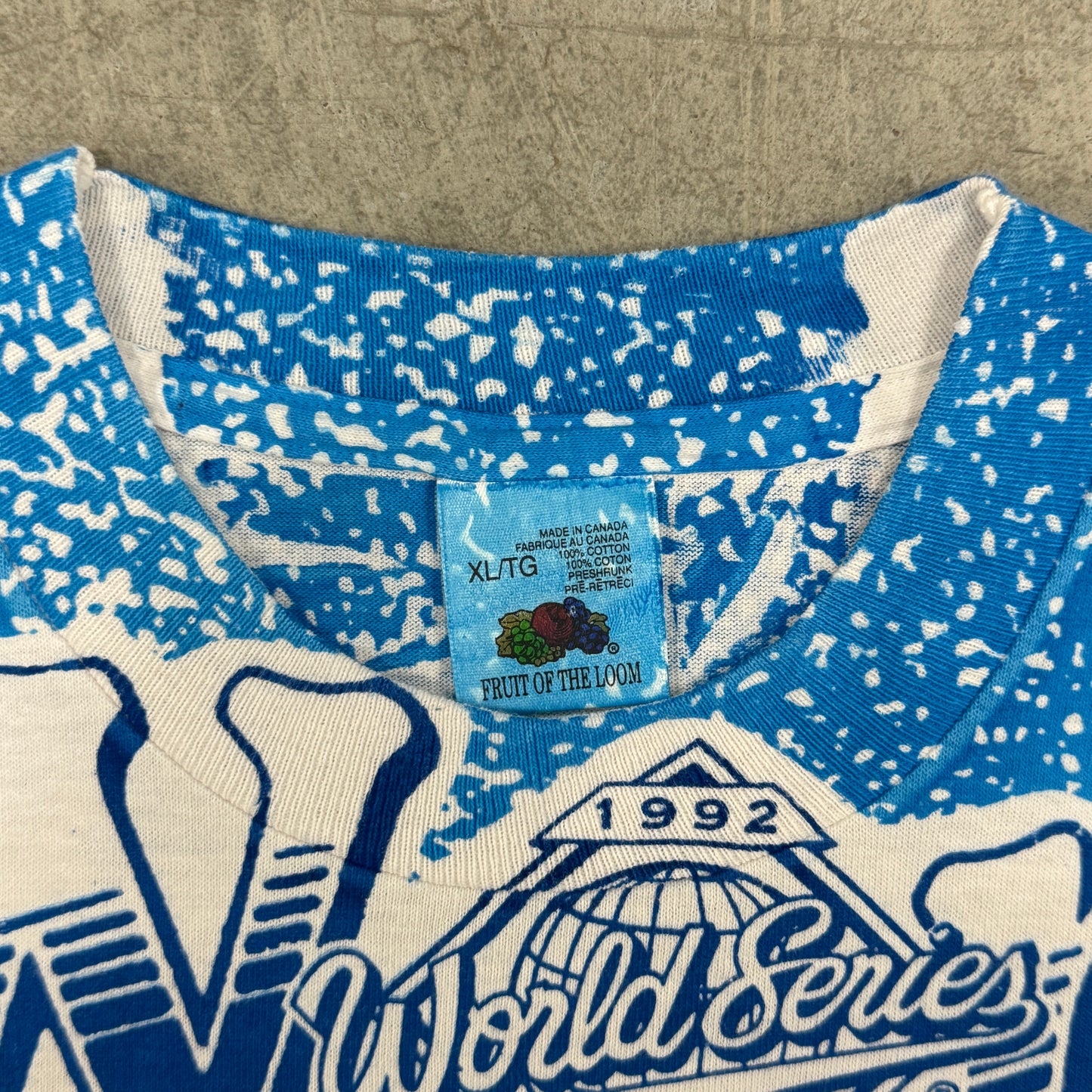 (XL) 1992 Toronto Blue Jays World Champions All Over Print Shirt