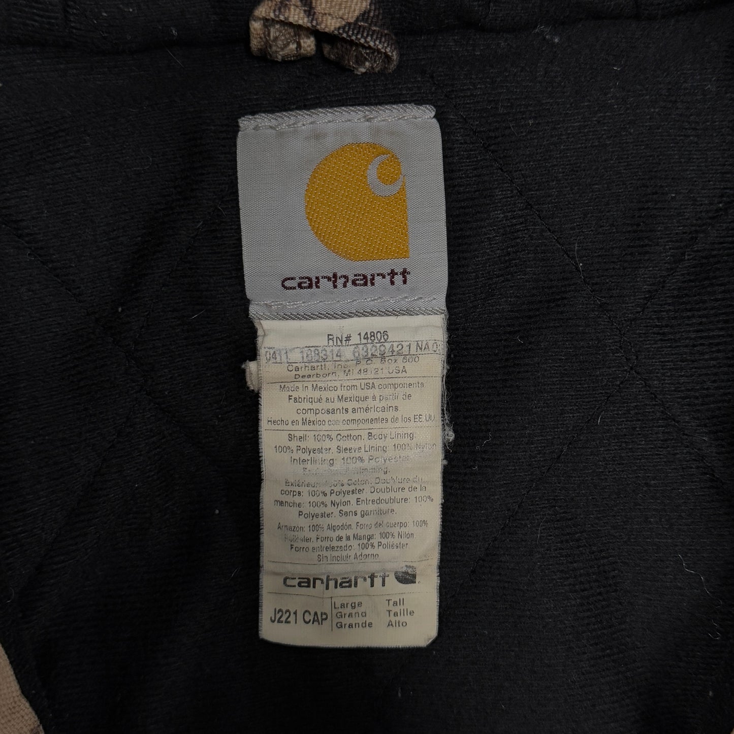 (XL) Vintage Carhartt Realtree Jacket