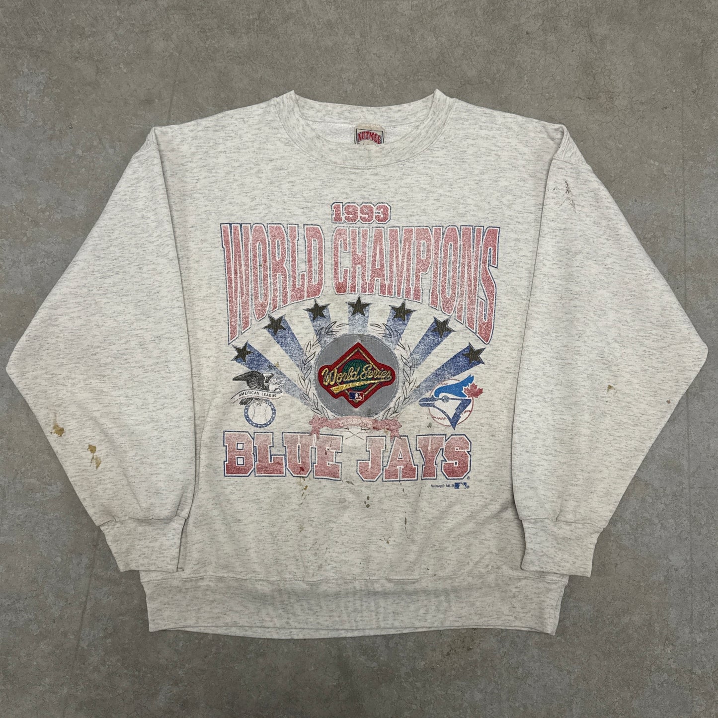 (M) 1993 World Champions Blue Jays Painter Crewneck