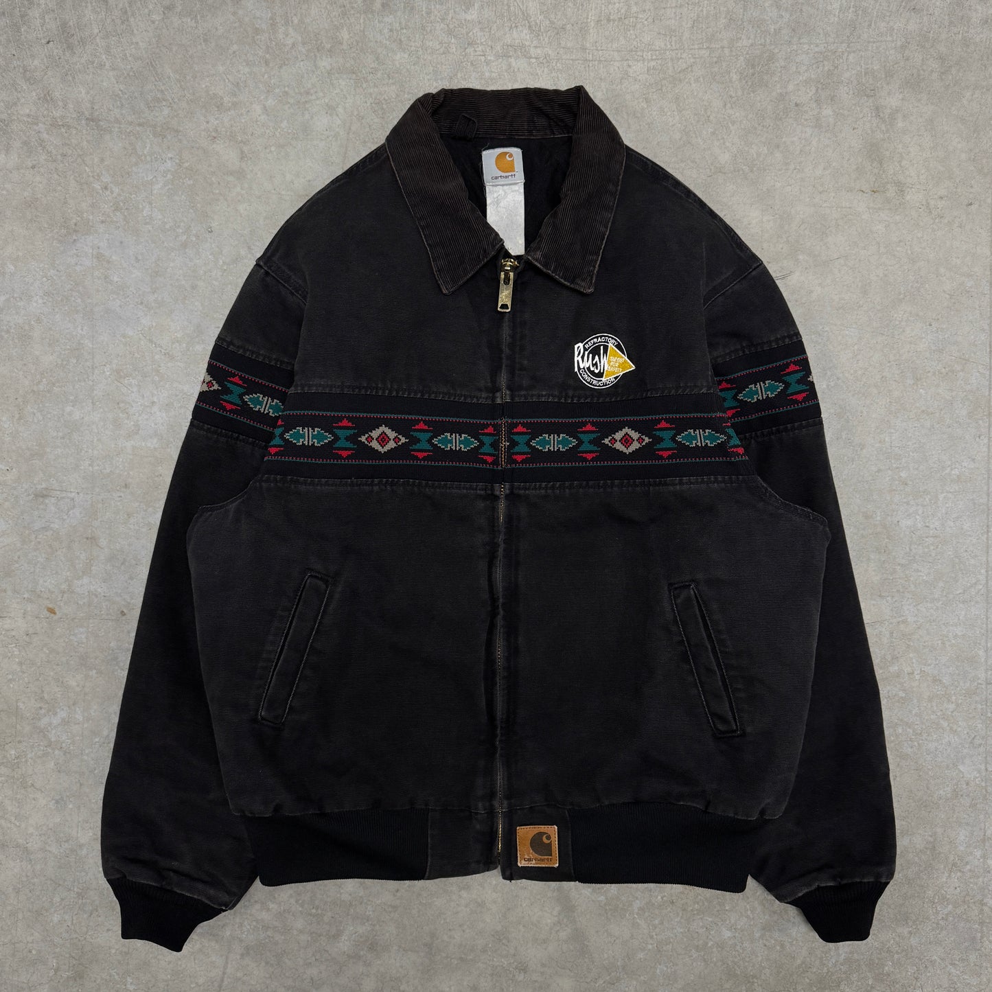 (XL) Vintage Carhartt Aztec Santa Fe Jacket