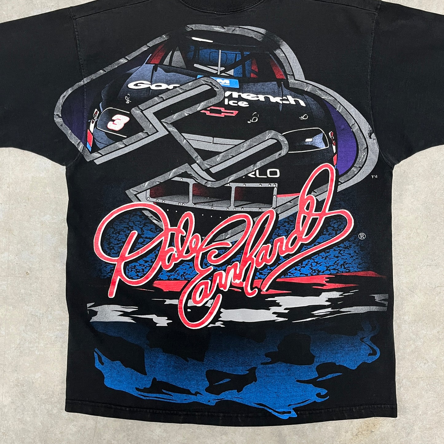 (L) Vintage Dale Earnhardt All Over Print Shirt