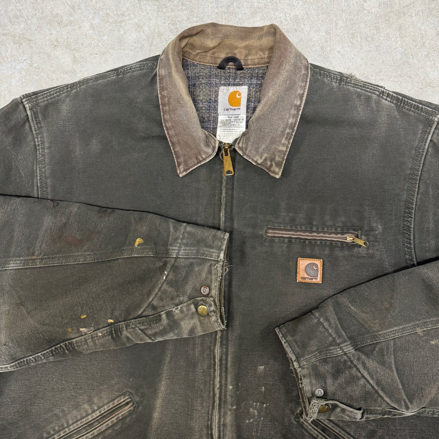 (XL) Vintage Carhartt Detroit Jacket J97 MOS