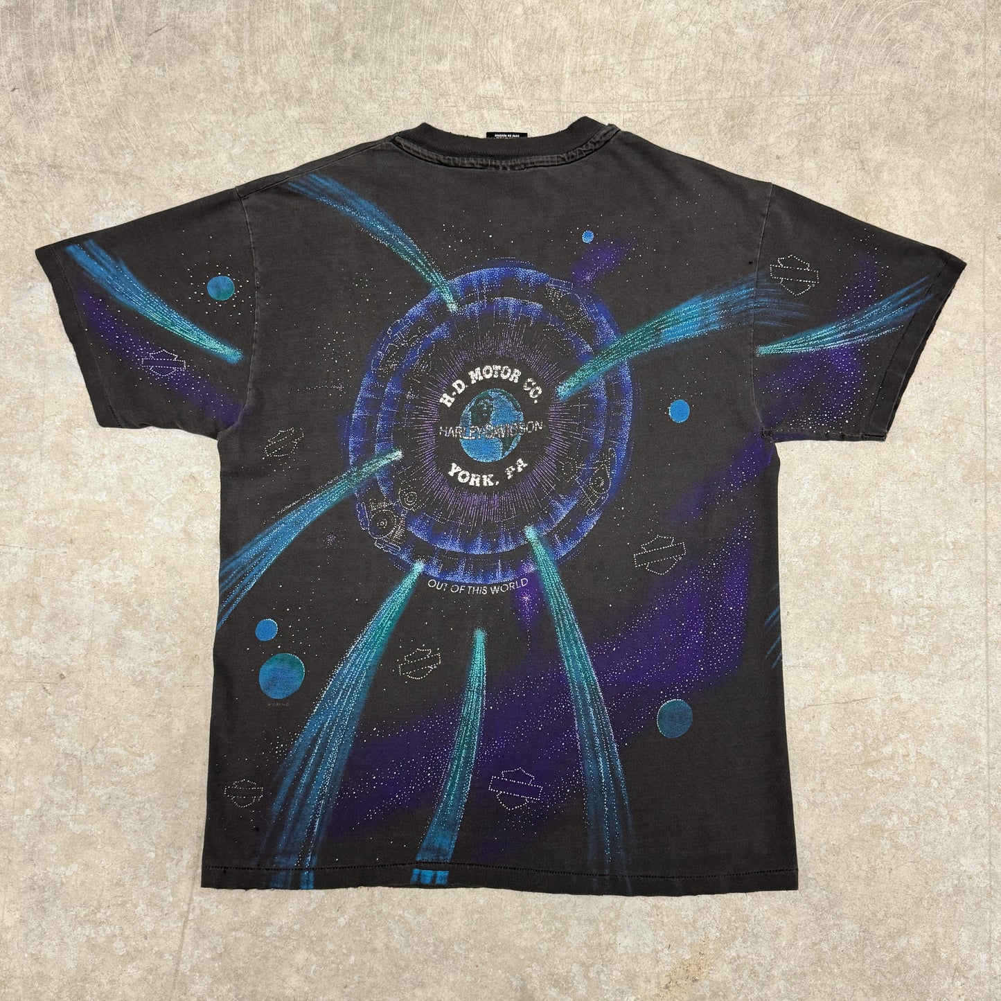(L) 90s Harley Davidson Out Of This World AOP Shirt