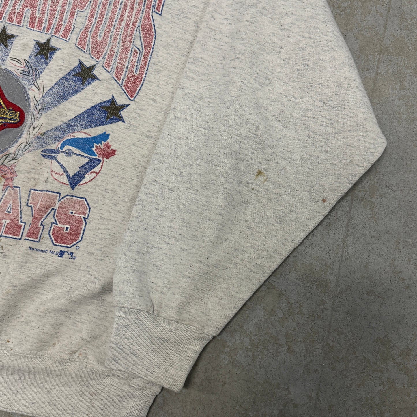 (M) 1993 World Champions Blue Jays Painter Crewneck