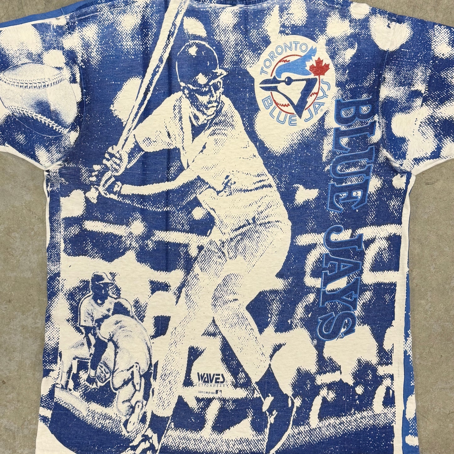 (XL) 1991 Toronto Blue Jays All Over Print Shirt