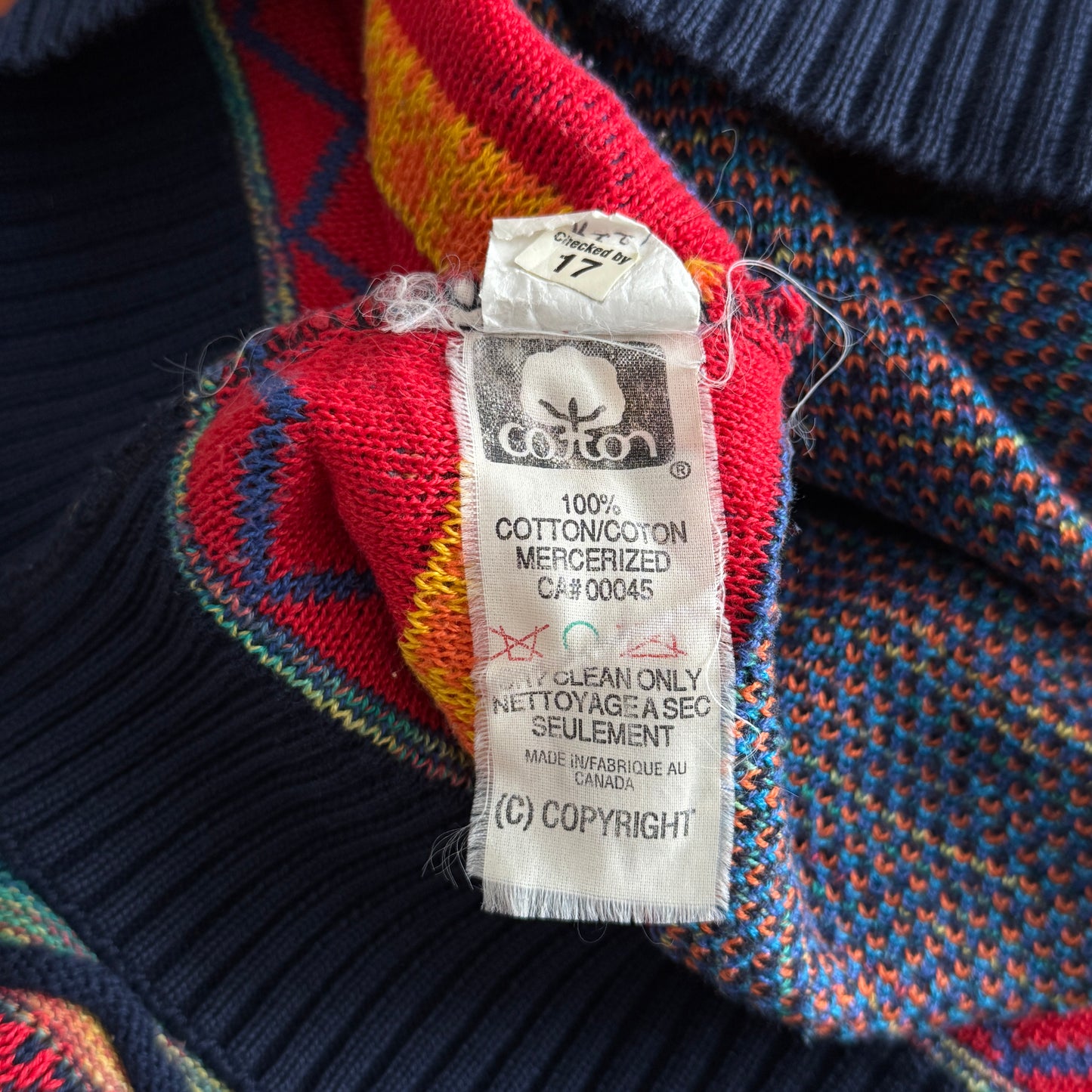 (L) Vintage ATG 3D Knit Sweater