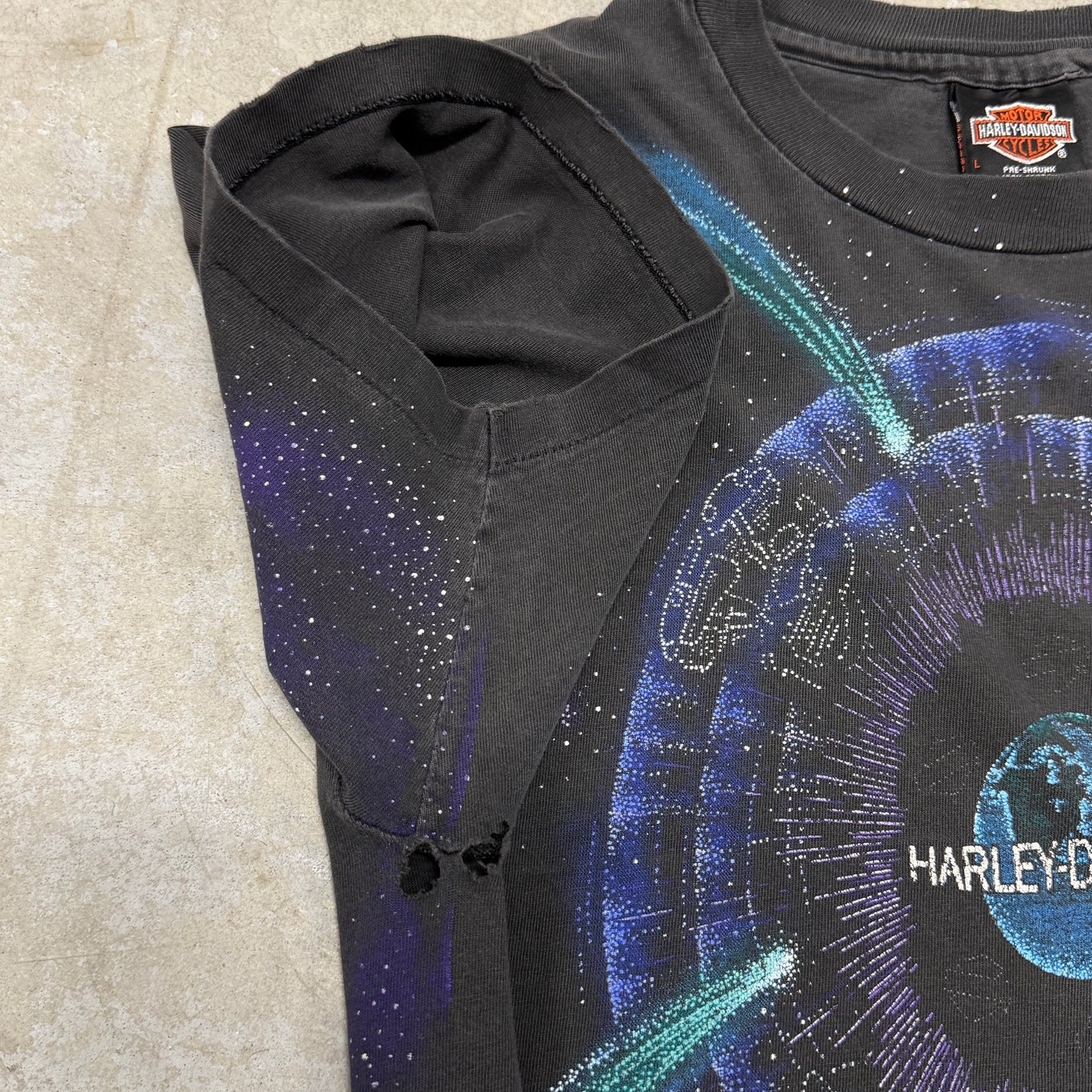 (L) 90s Harley Davidson Out Of This World AOP Shirt